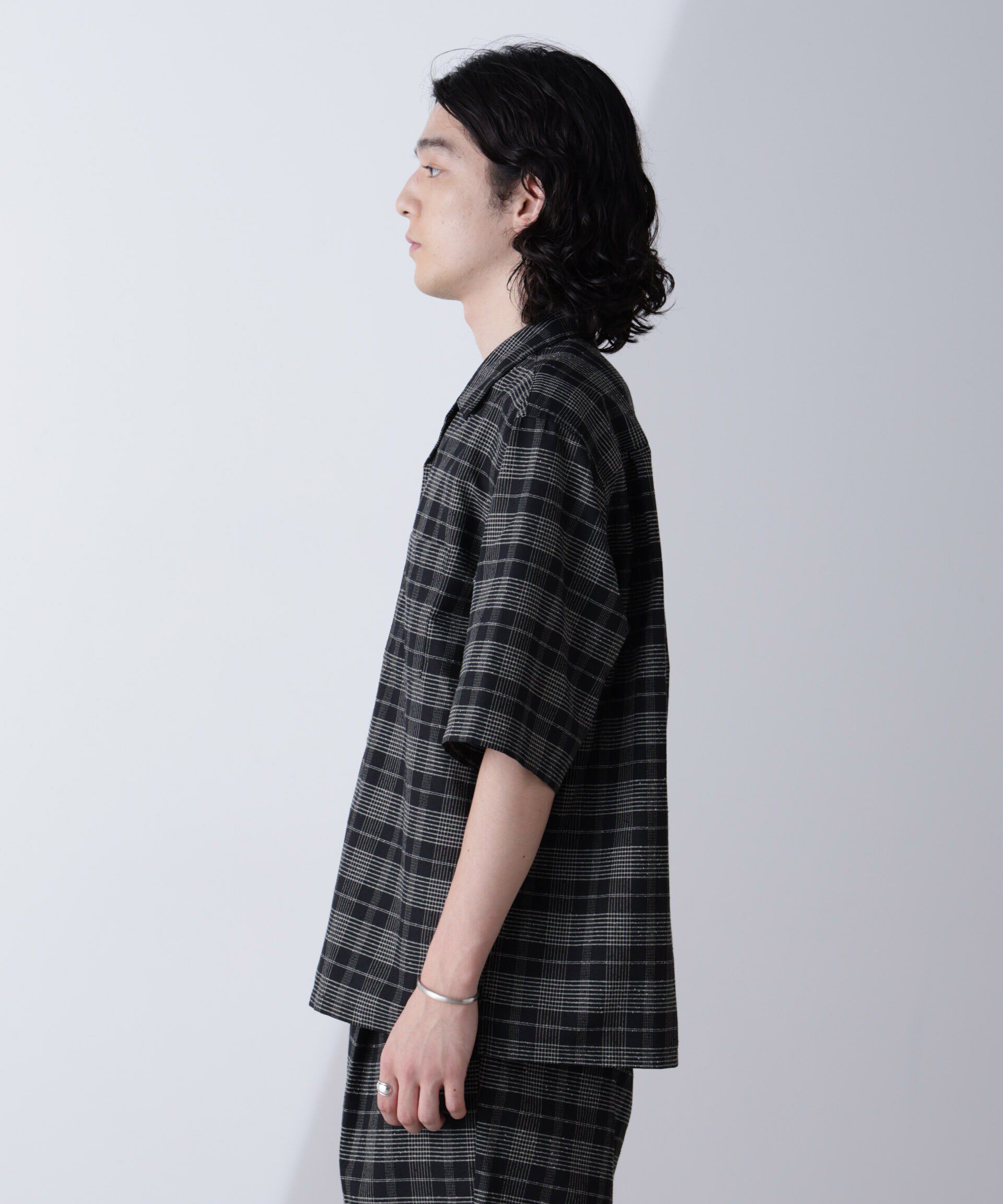 nano･universe「ブークレチェックオープンカラーシャツ」|シャツ・ブラウス|