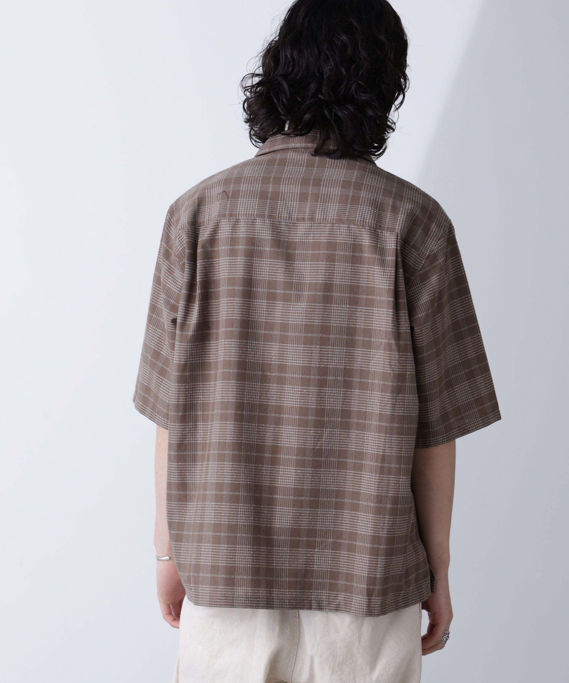 nano･universe「ブークレチェックオープンカラーシャツ」|シャツ・ブラウス|