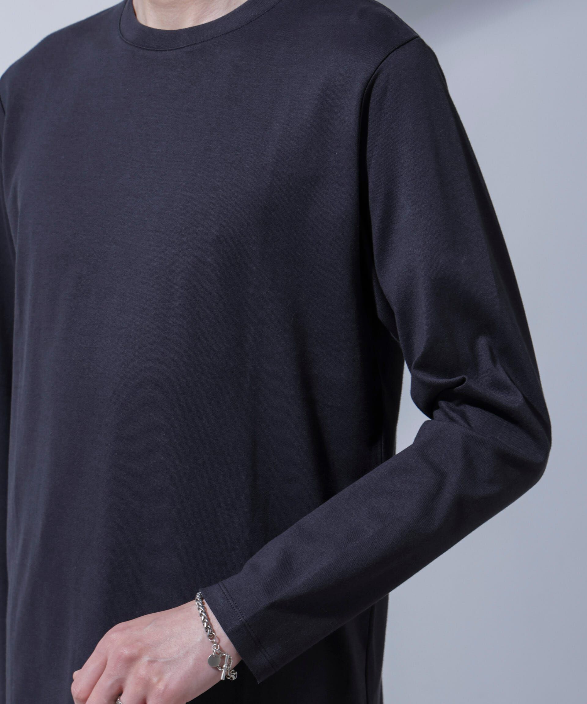 nano･universe「Anti Soaked(R)汗染み防止 クルーネックTシャツ 長袖」|Tシャツ・カットソー|