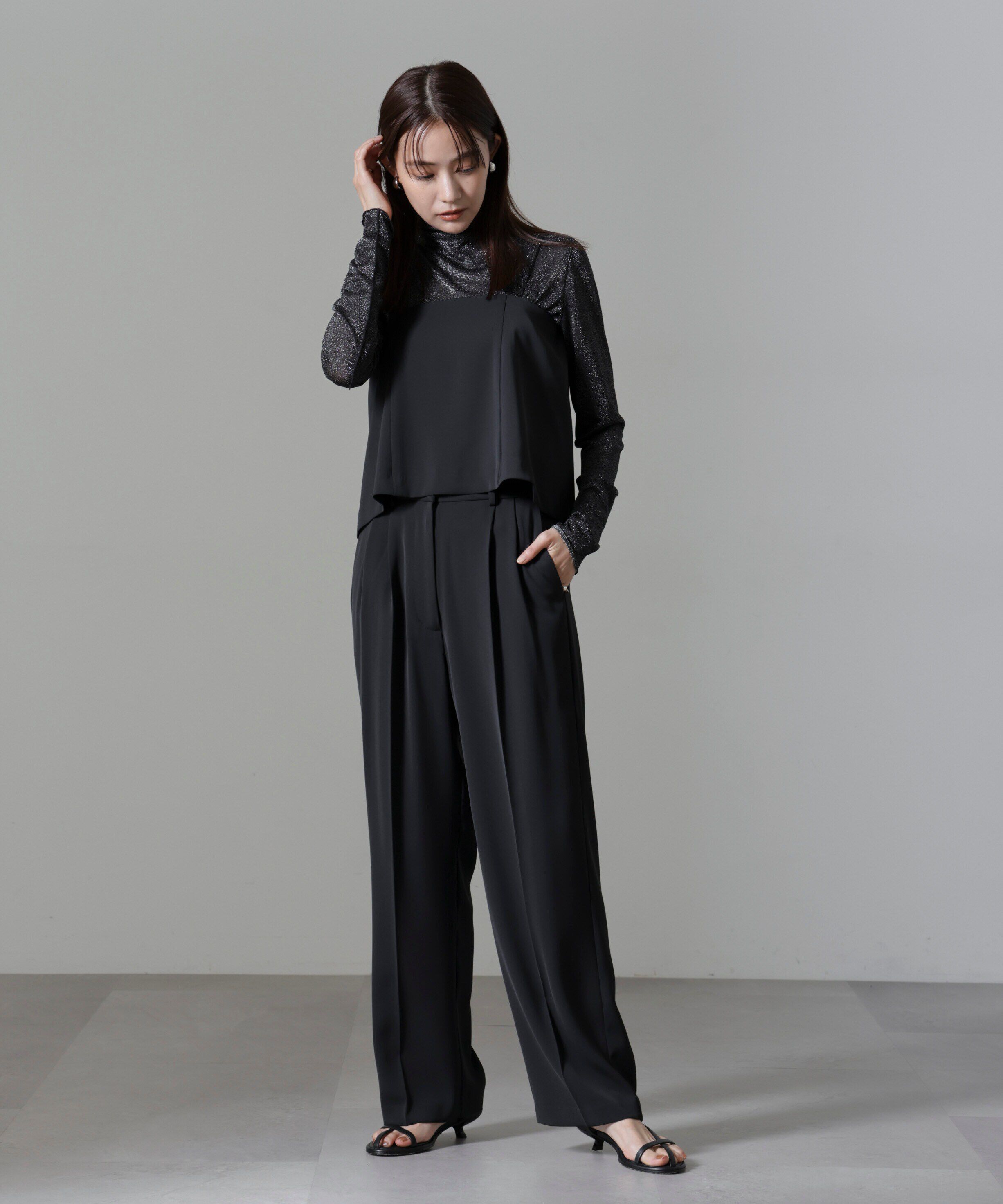 nano･universe「ベアトップキャミセットパンツ」|チノ|スミクロ1