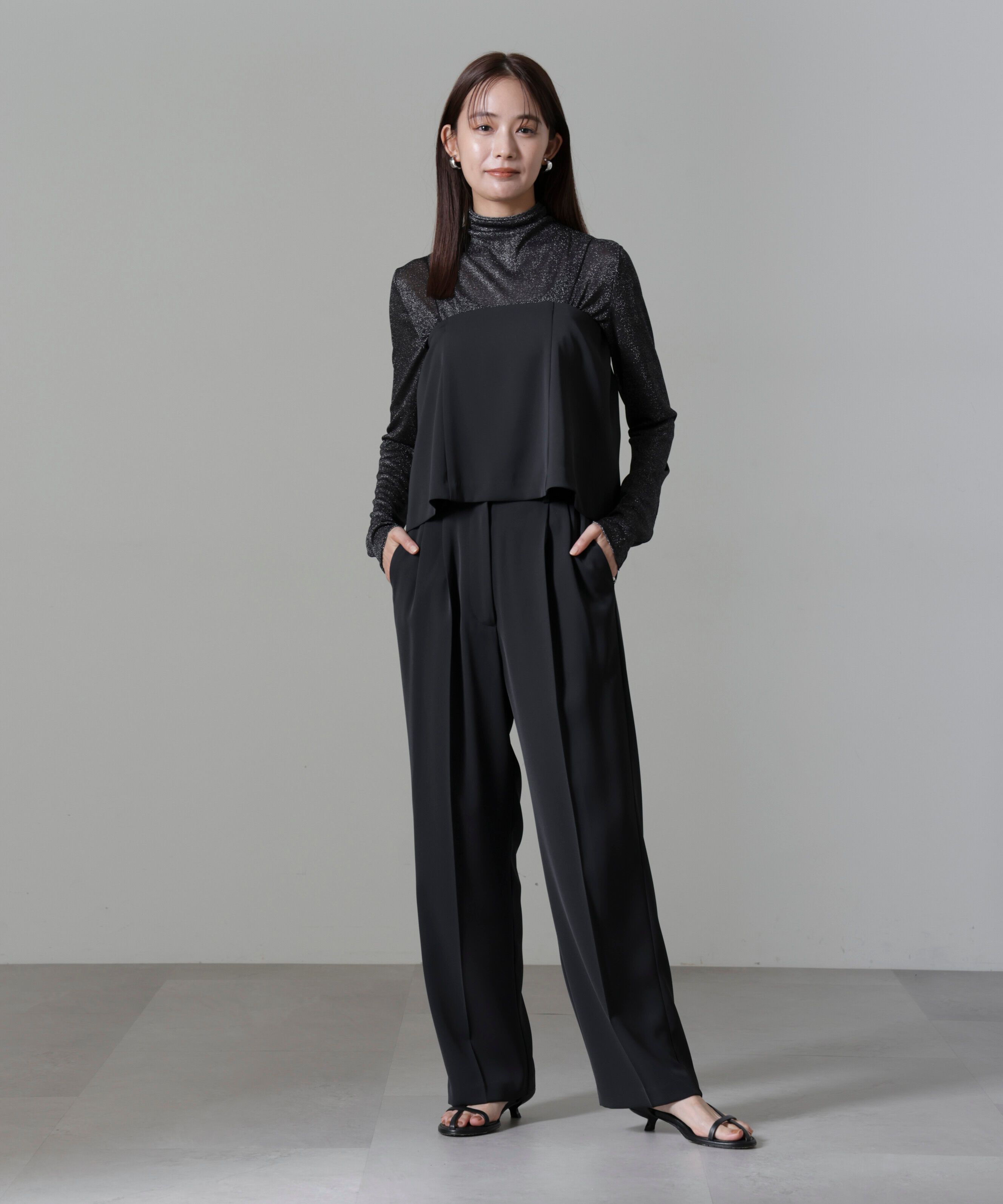 nano･universe「ベアトップキャミセットパンツ」|チノ|