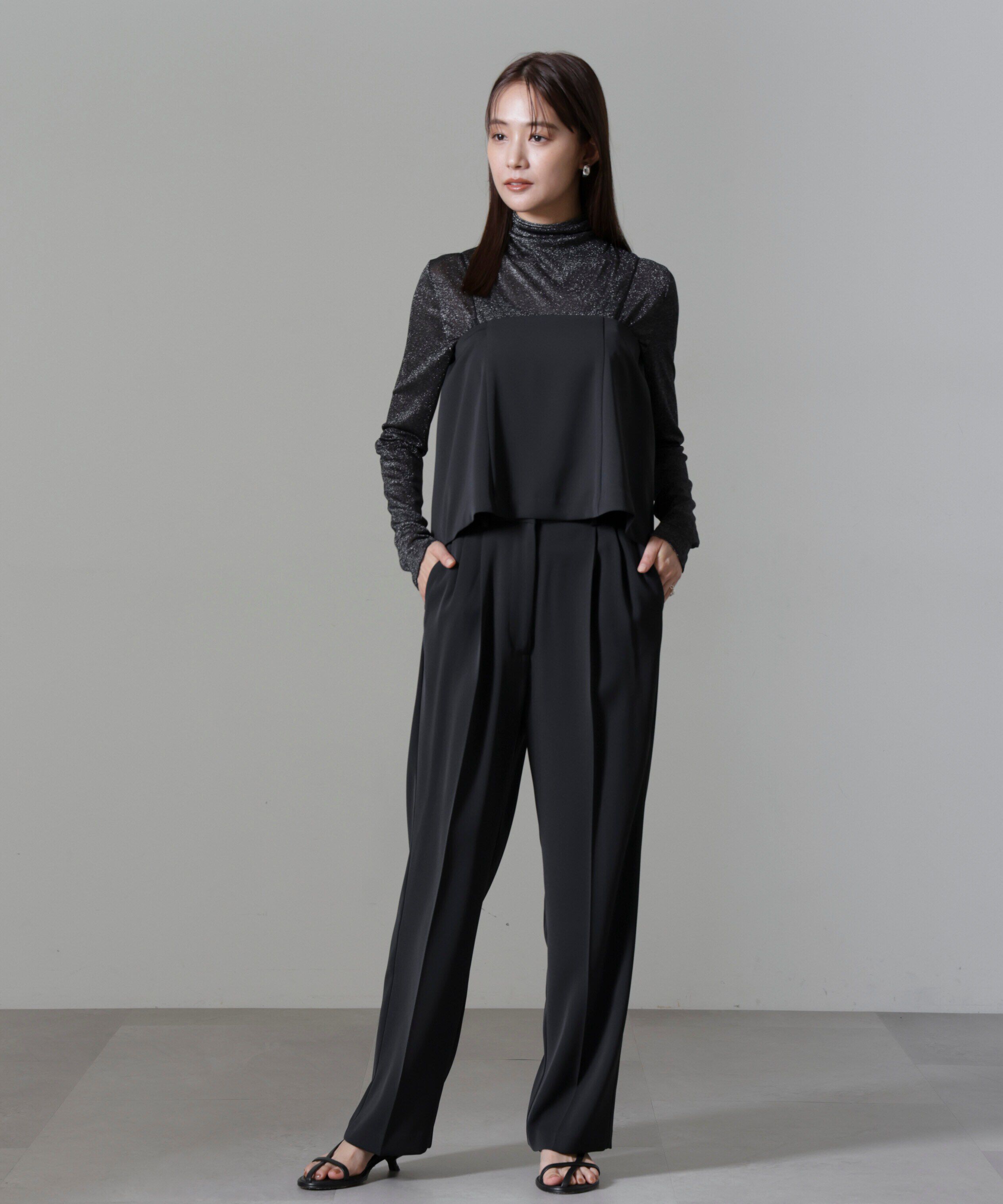 nano･universe「ベアトップキャミセットパンツ」|チノ|