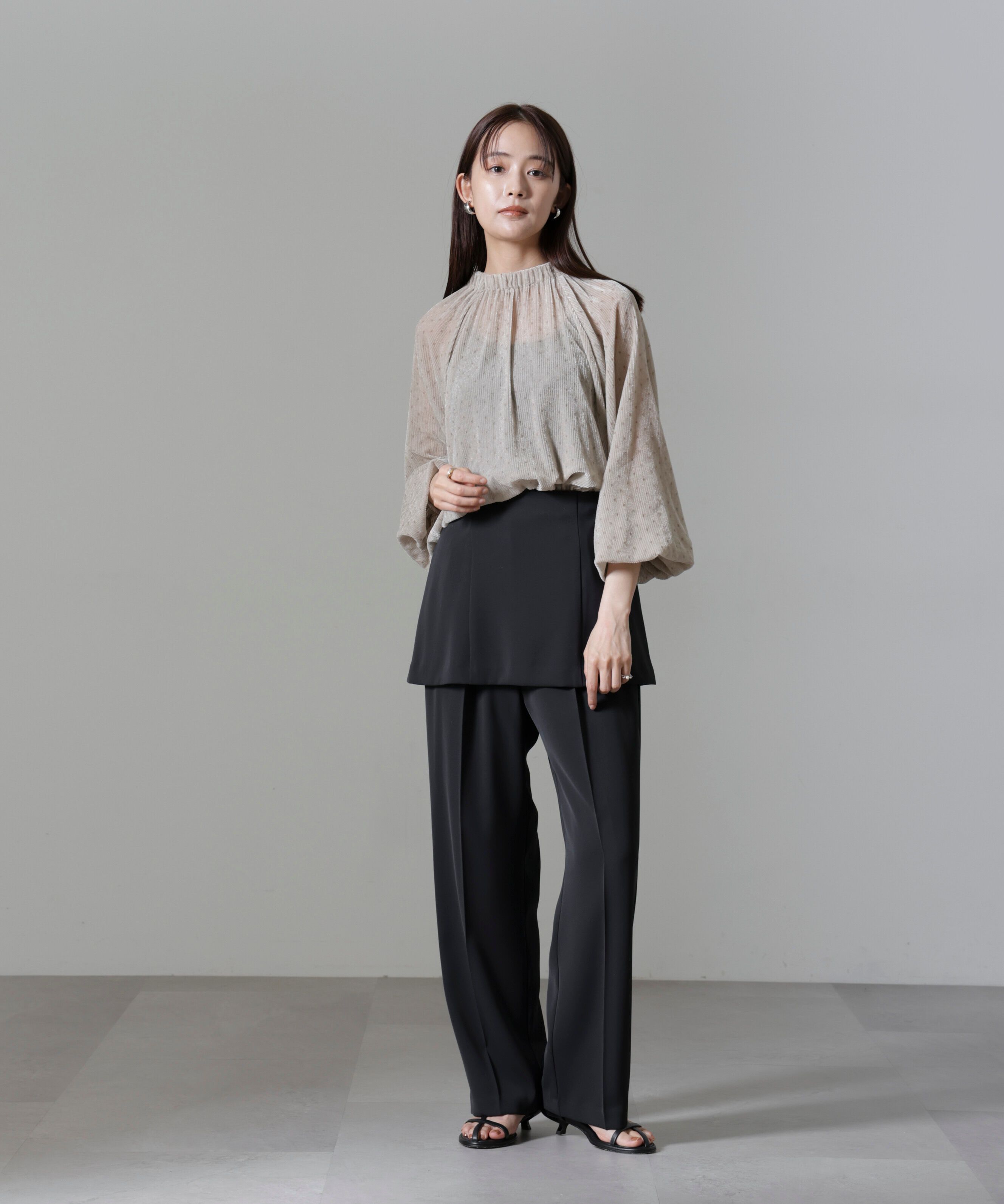 nano･universe「ベアトップキャミセットパンツ」|チノ|