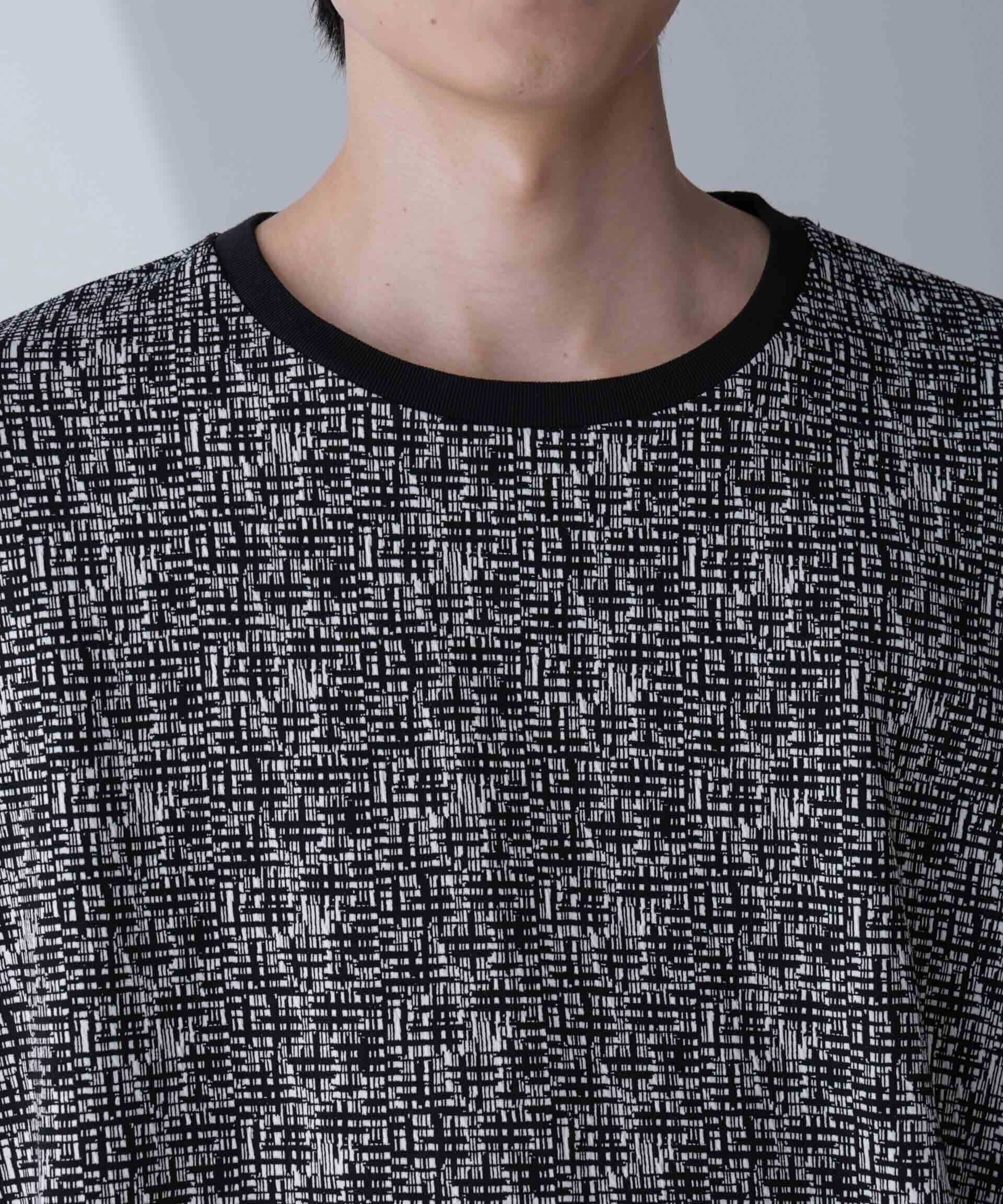 nano･universe「パターンジャガードTシャツ 半袖」|Tシャツ・カットソー|