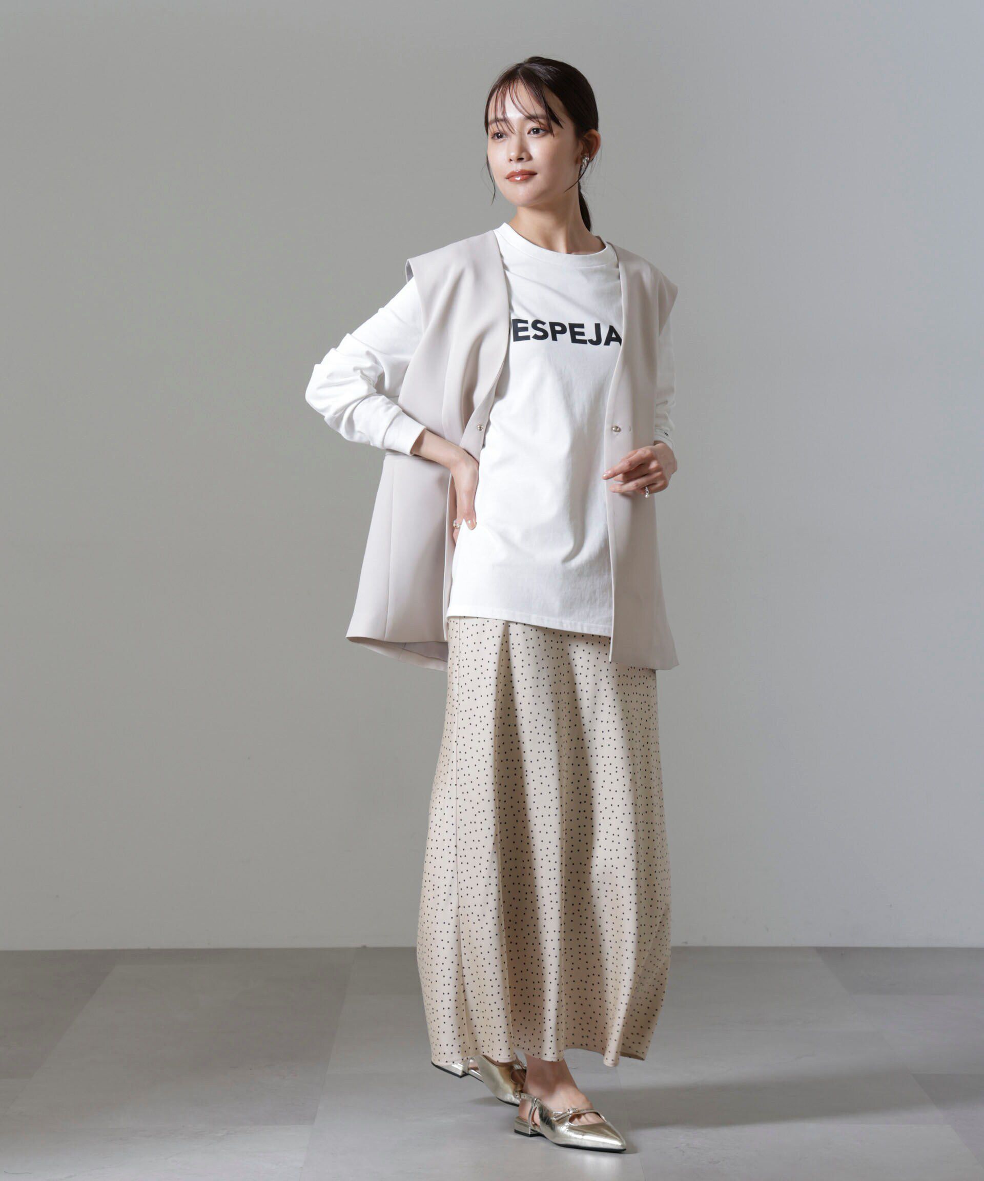 nano･universe「ドットプリントサテンバイアススカート」|スカート|