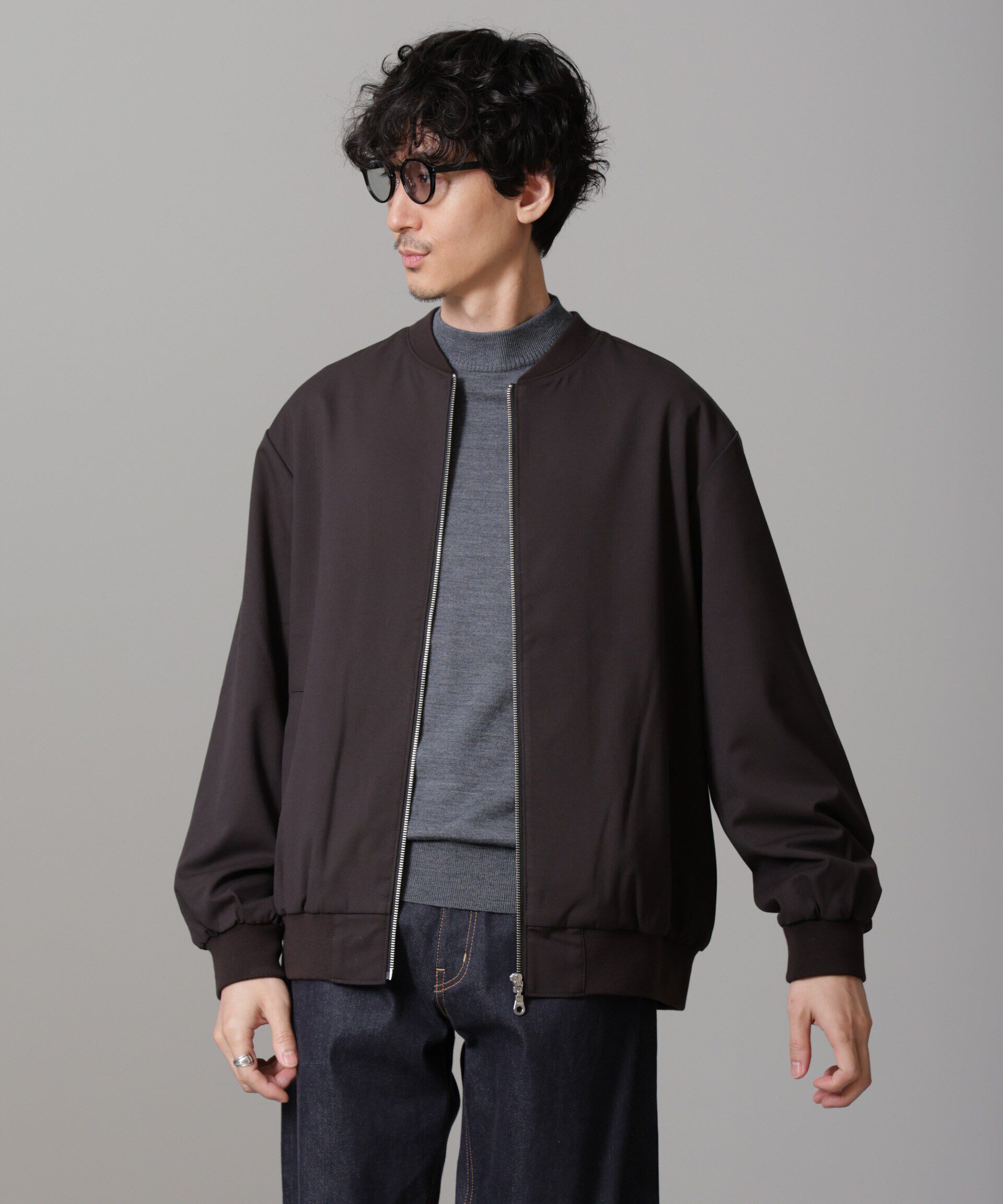 nano･universe「TRインタックMA-1 24AW」|ブルゾン・スタジャン|