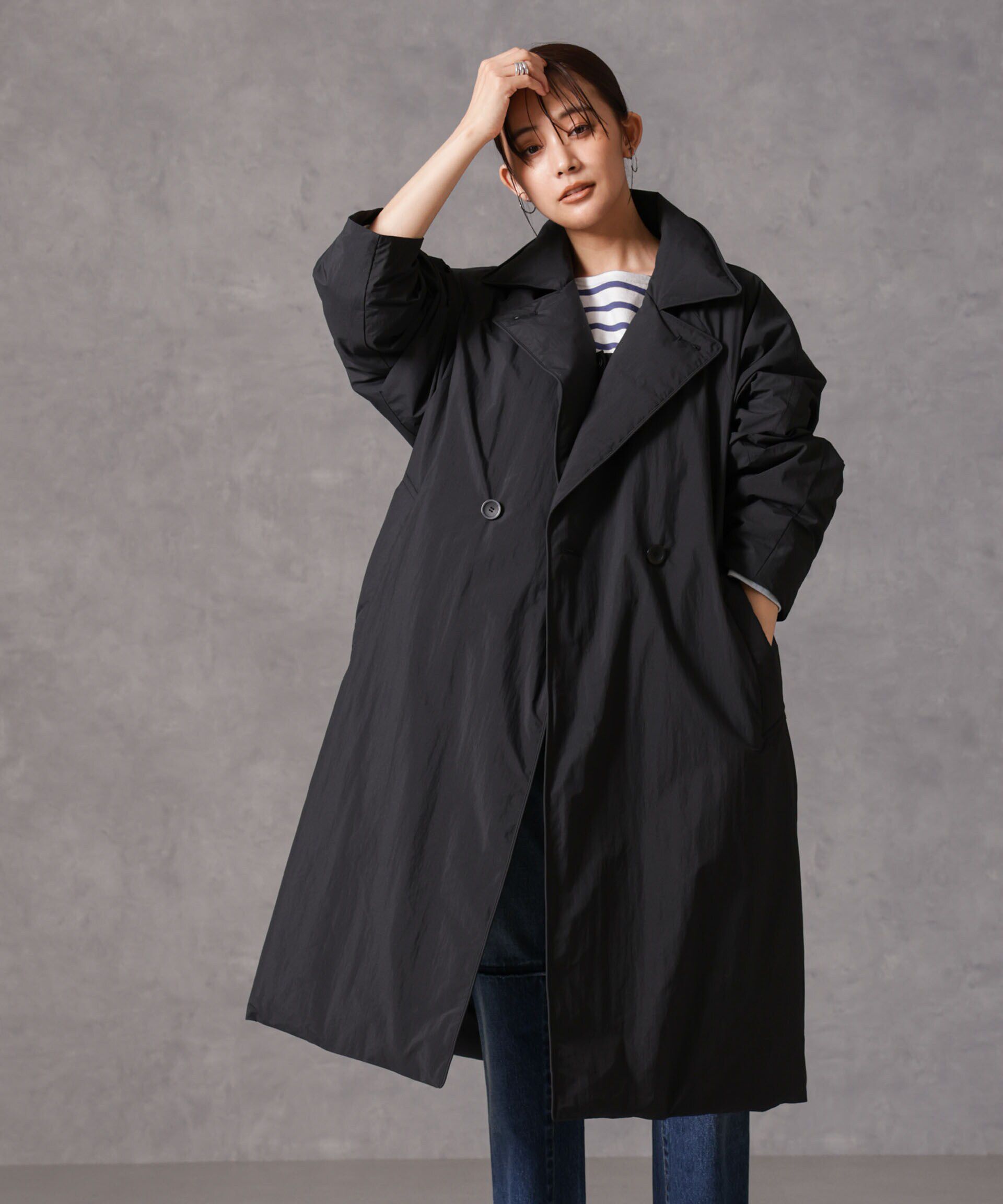 nano･universe「「西川ダウン(R)」リバーシブルライトコート」|ダウン|