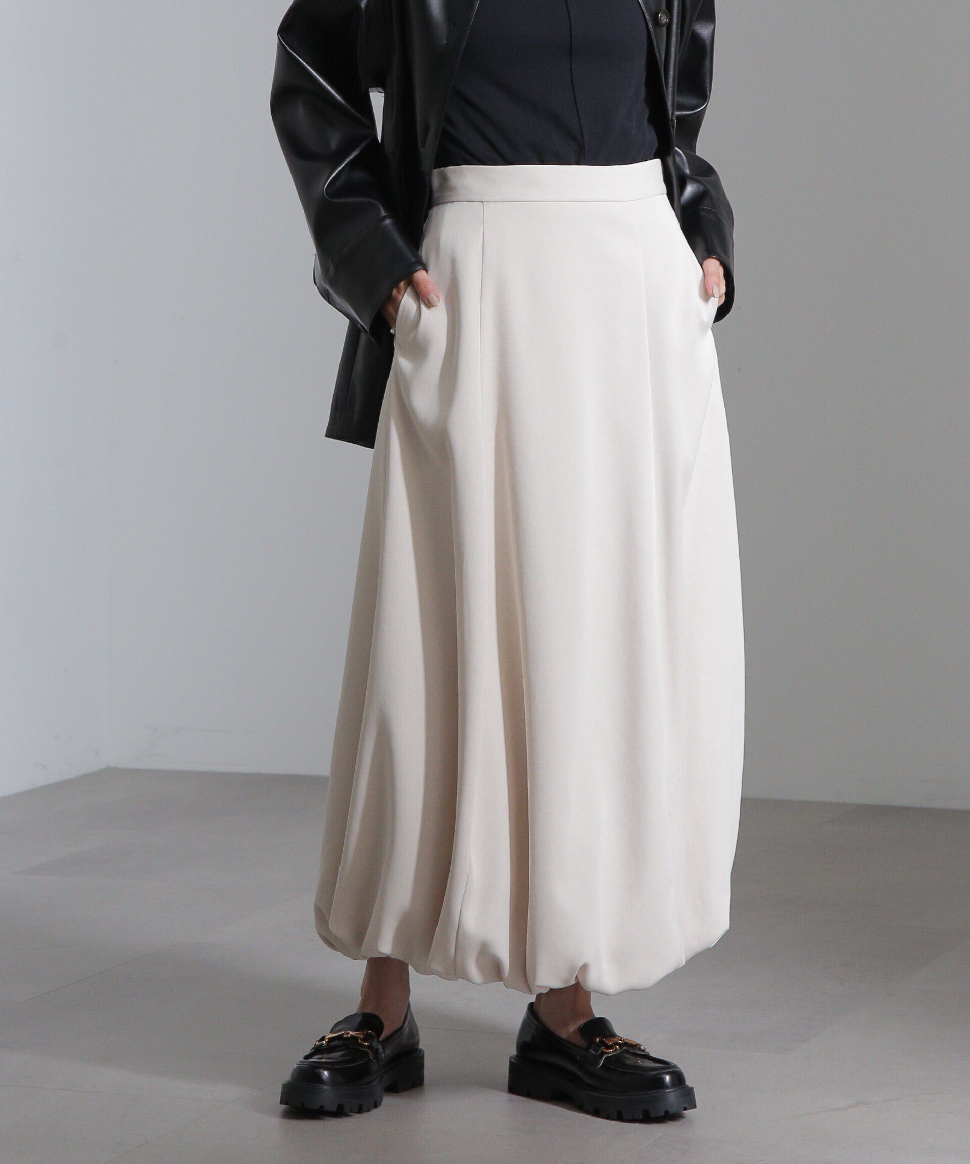 nano･universe「パネルラインバルーンスカート」|スカート|