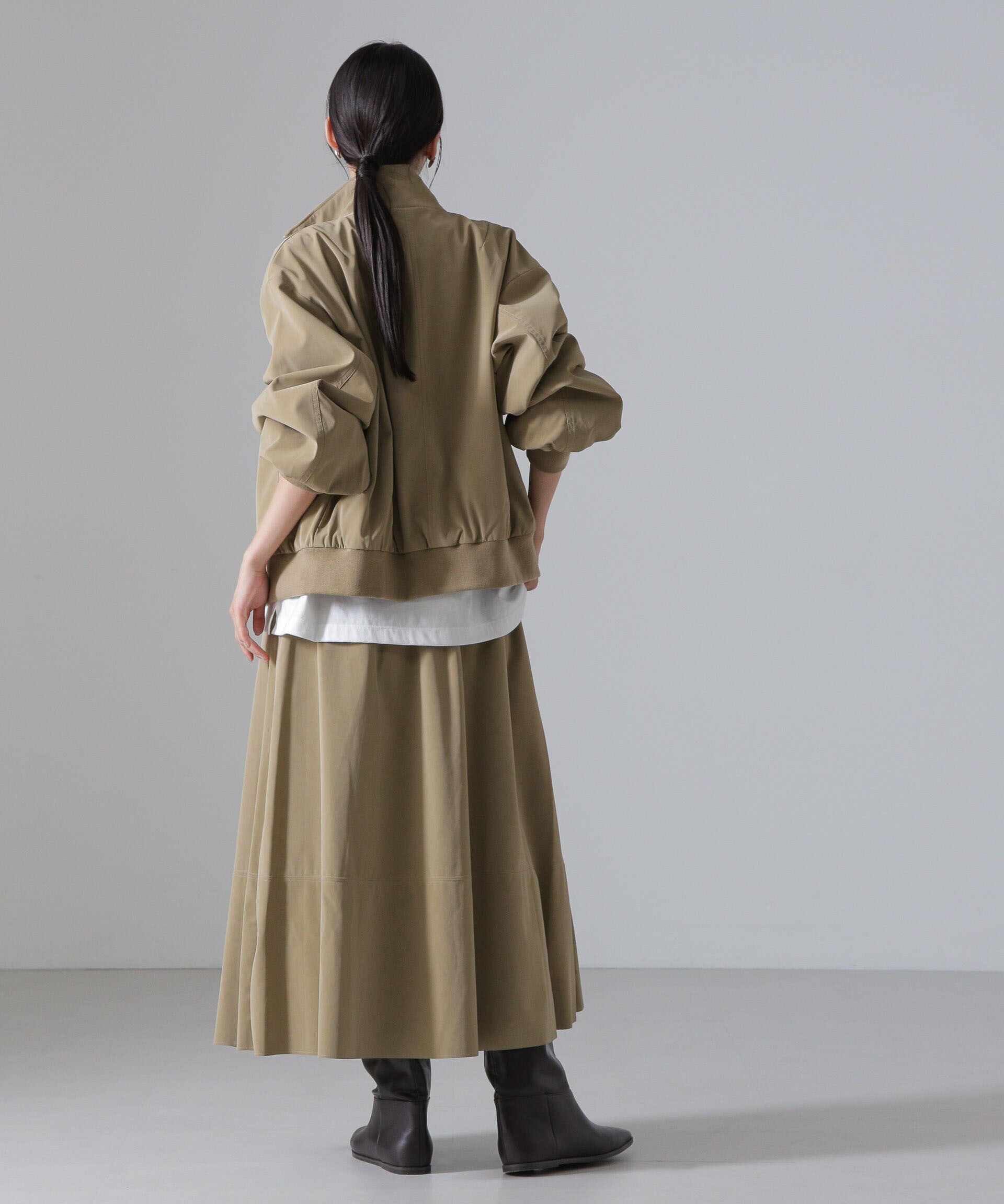 nano･universe「ピーチフェイクレザーボリュームスカート(セットアップ可)」|スカート|