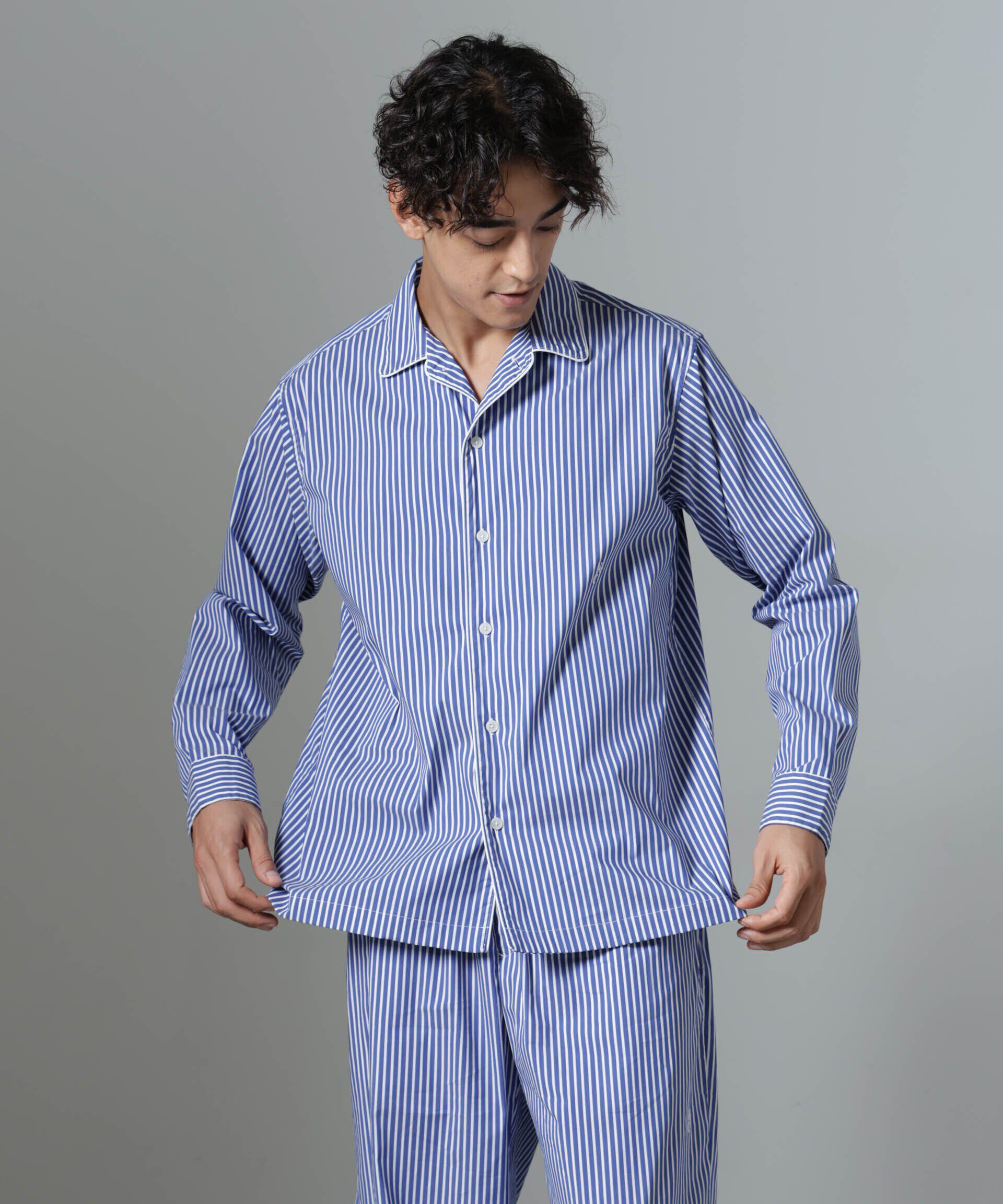 nano･universe「｢NJ/CLUB｣HOMESTOCK ストライプシャツ」|シャツ・ブラウス|