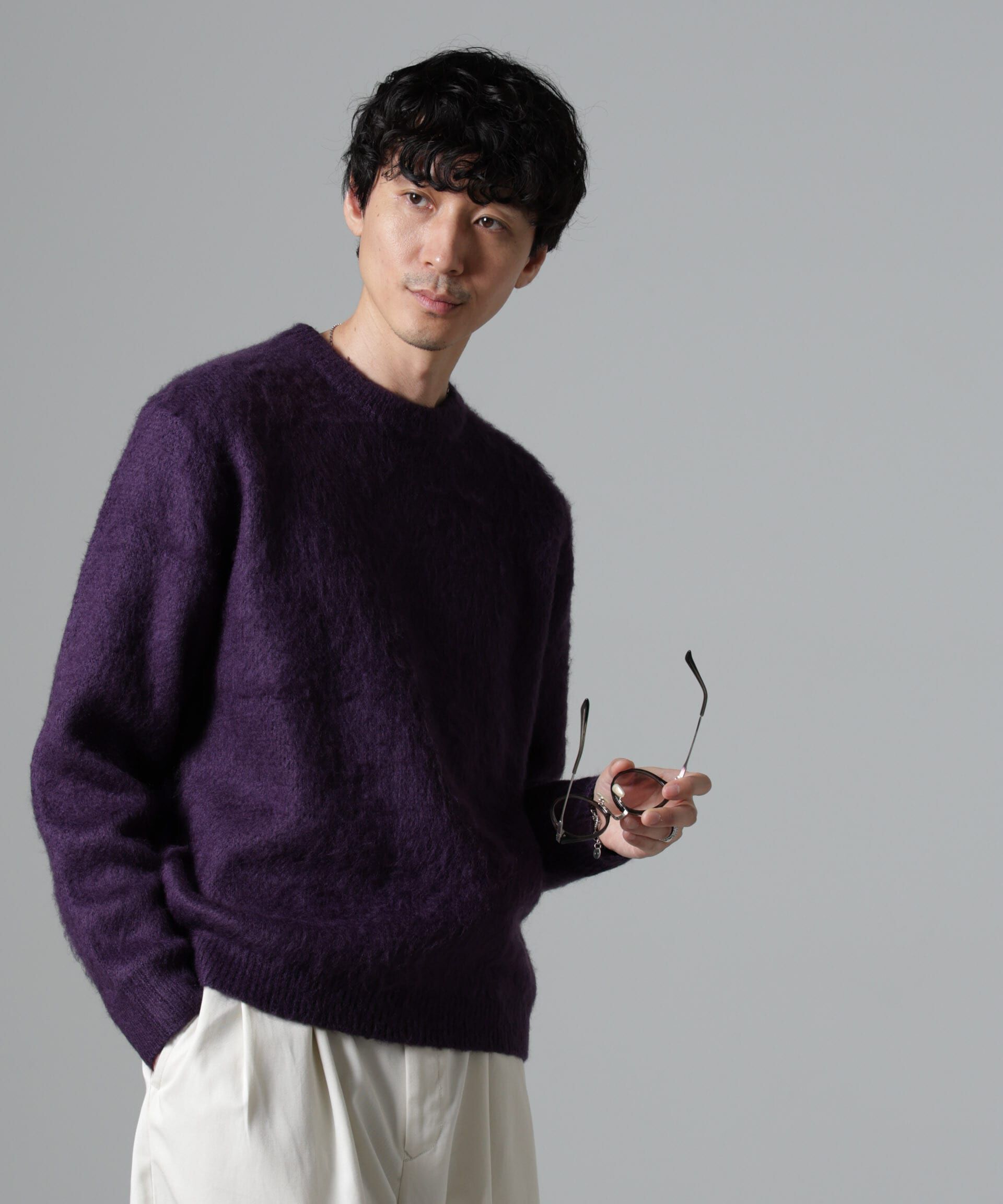 nano･universe「モヘヤライクプルオーバーニット」|ニット・セーター|