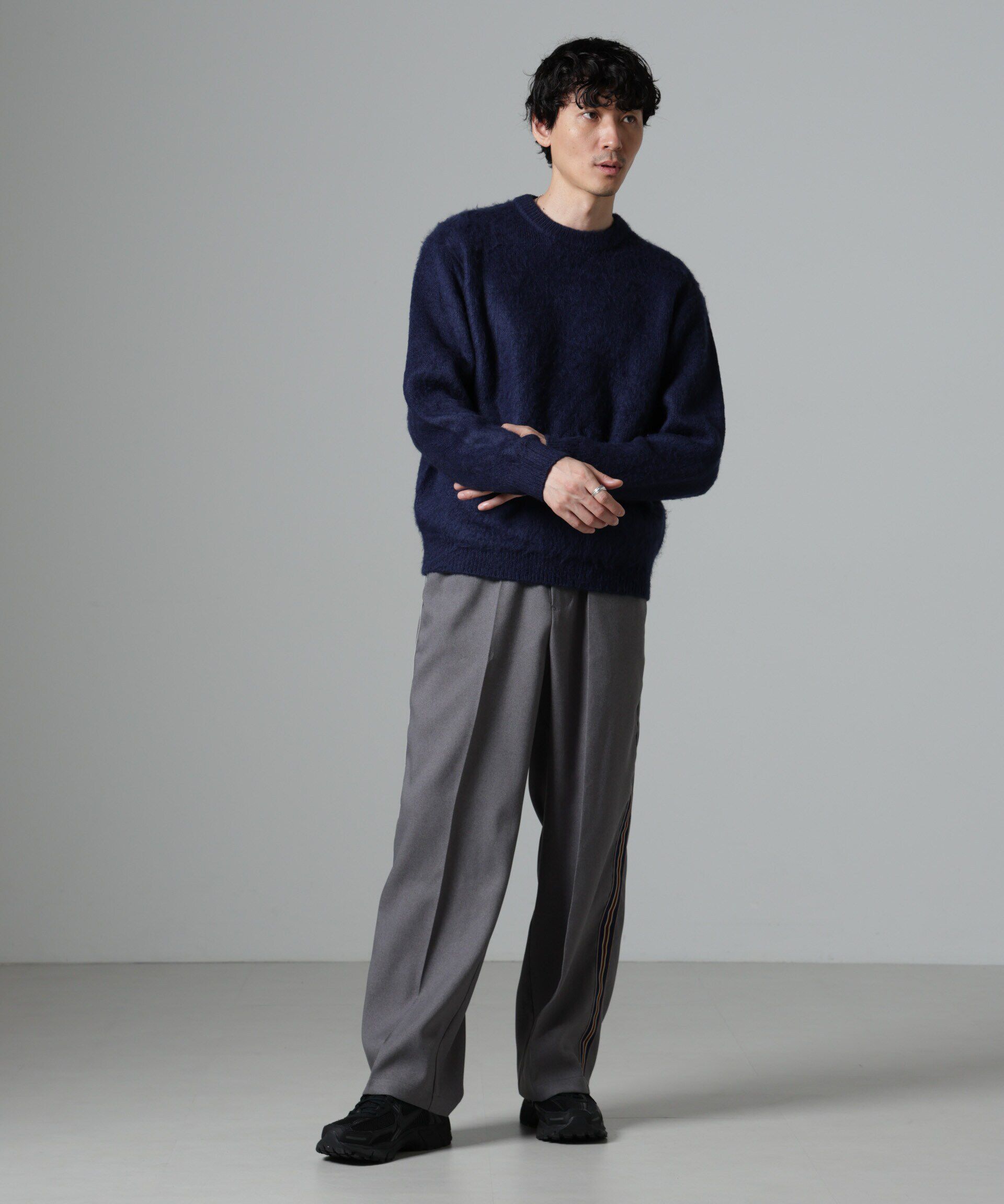 nano･universe「モヘヤライクプルオーバーニット」|ニット・セーター|