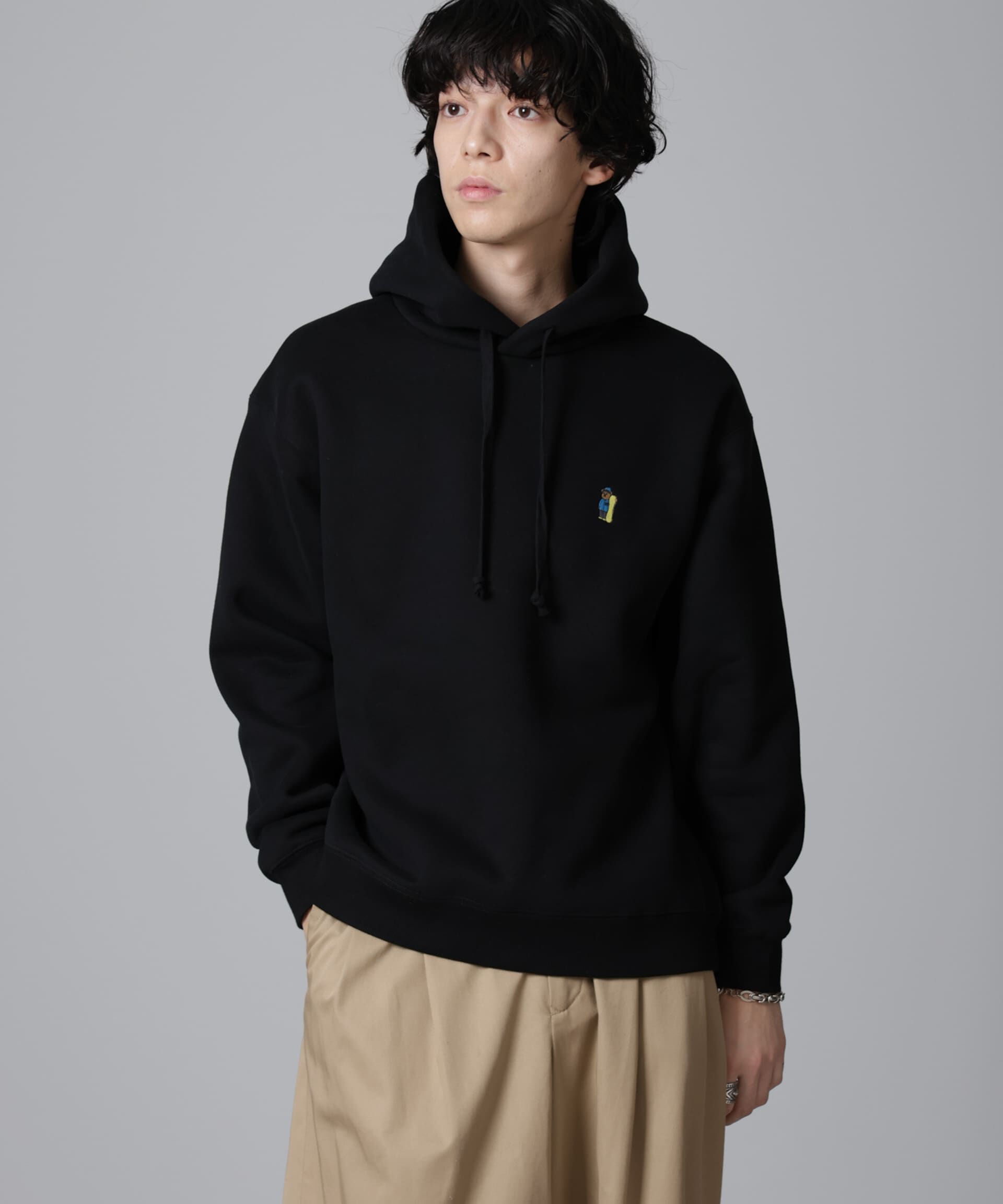 nano･universe「ナノベア 裏起毛フーディー 長袖」|Tシャツ・カットソー|パターン21