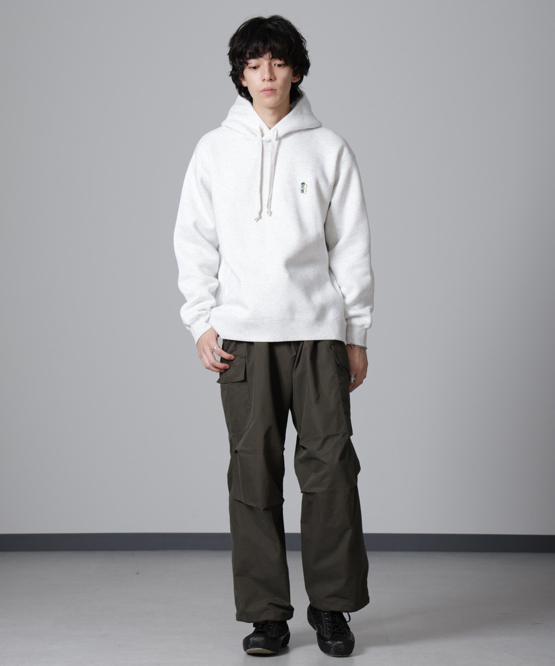 nano･universe「ナノベア 裏起毛フーディー 長袖」|Tシャツ・カットソー|