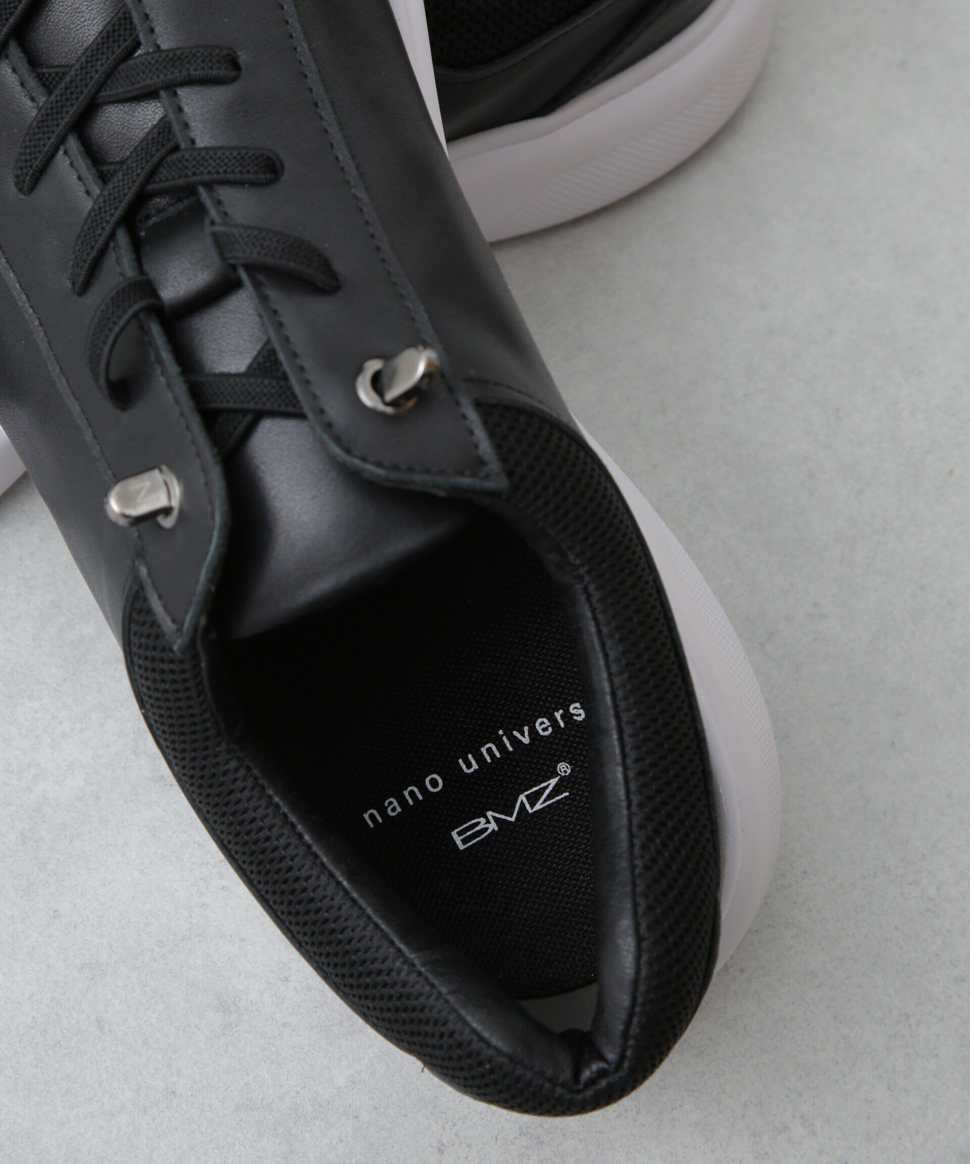 nano･universe「「N SERIES」アクティブレザースニーカー&times;BMZソール」|スニーカー|