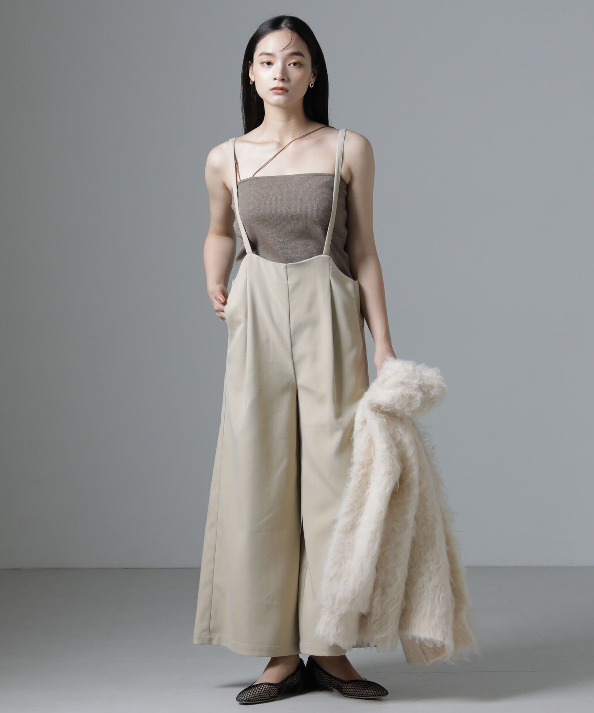 nano･universe「サロペットワイドパンツ（セットアップ可）」|ワンピース|