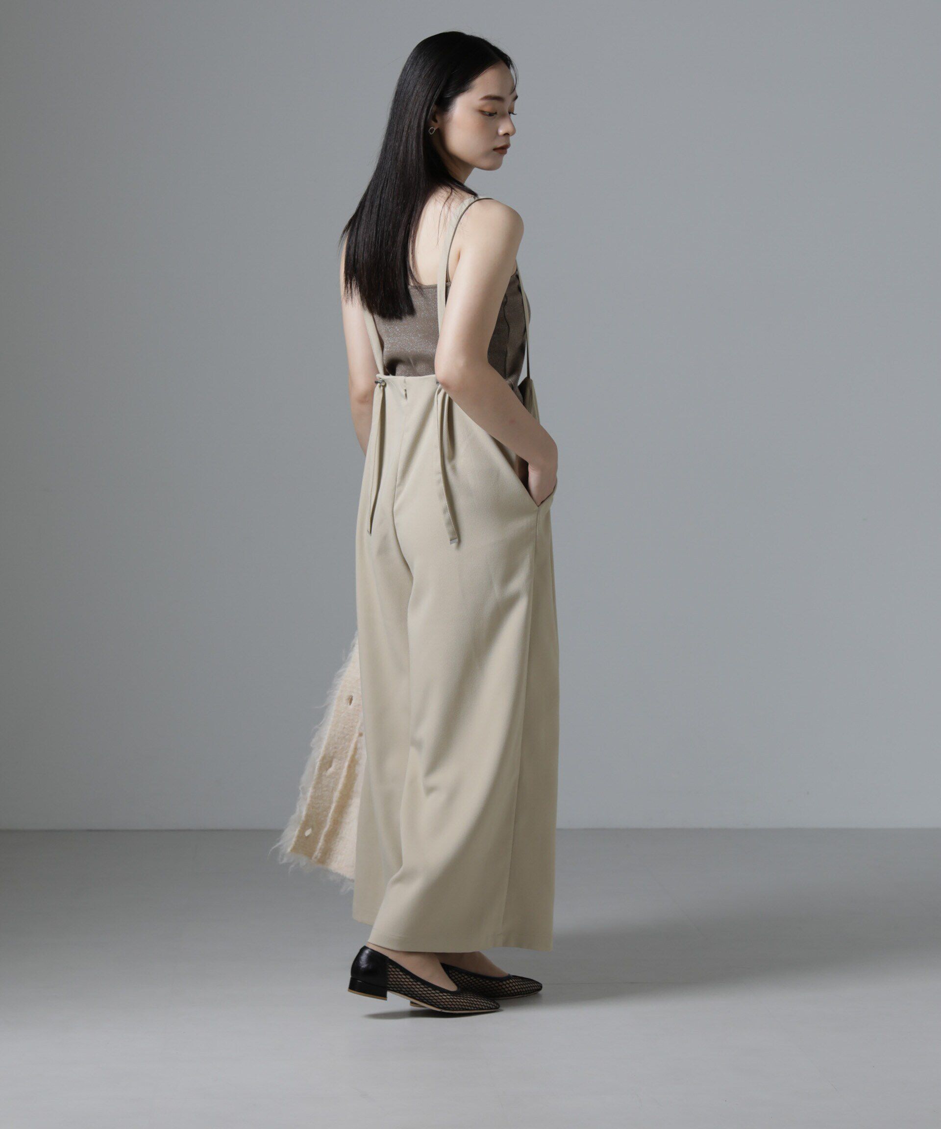 nano･universe「サロペットワイドパンツ（セットアップ可）」|ワンピース|