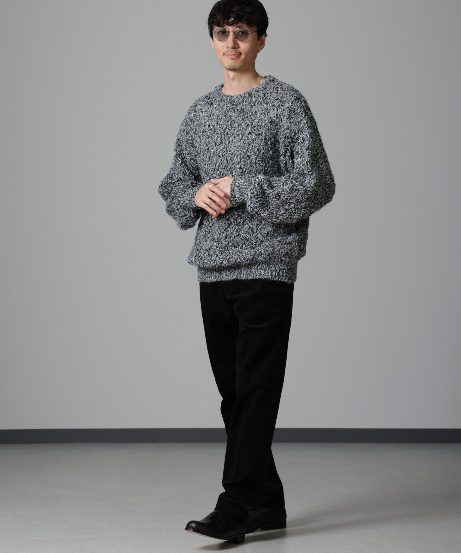 nano･universe「タックテーパードコーデュロイパンツ」|チノ|