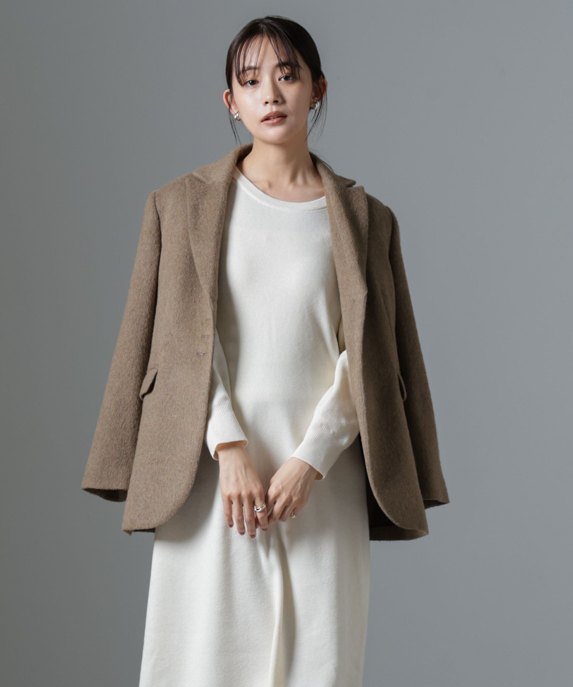 nano･universe「チュールビスチェセットニットワンピース」|ワンピース|