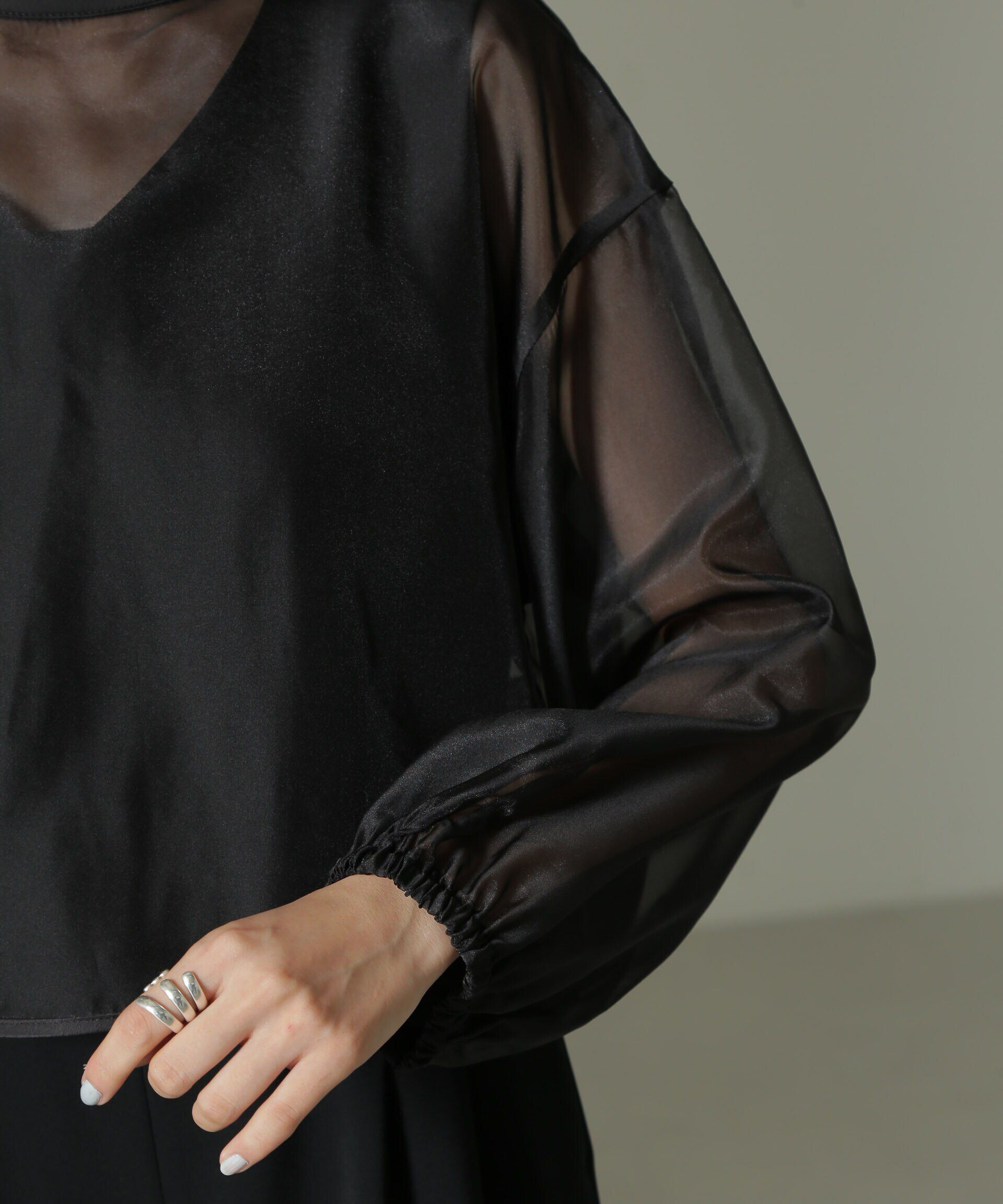 nano･universe「オーガンジーボレロ＆オールインワンセットパンツ」|ワンピース|