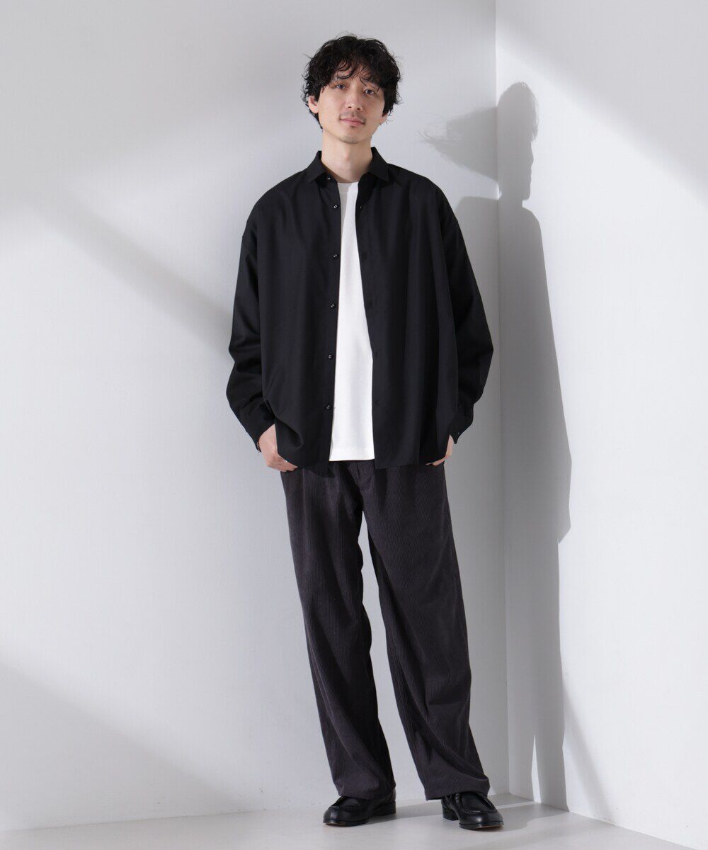 nano･universe「ビッグドレープシャツ 長袖」|シャツ・ブラウス|