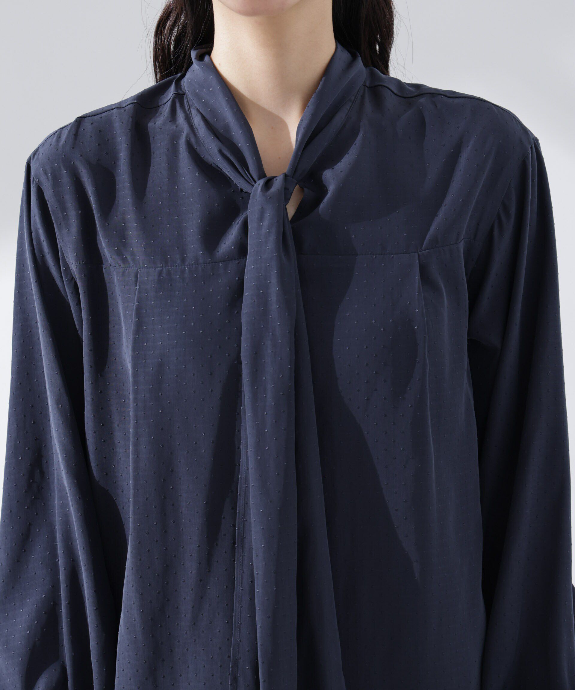 nano･universe「前後2WAYボウタイブラウス」|シャツ・ブラウス|