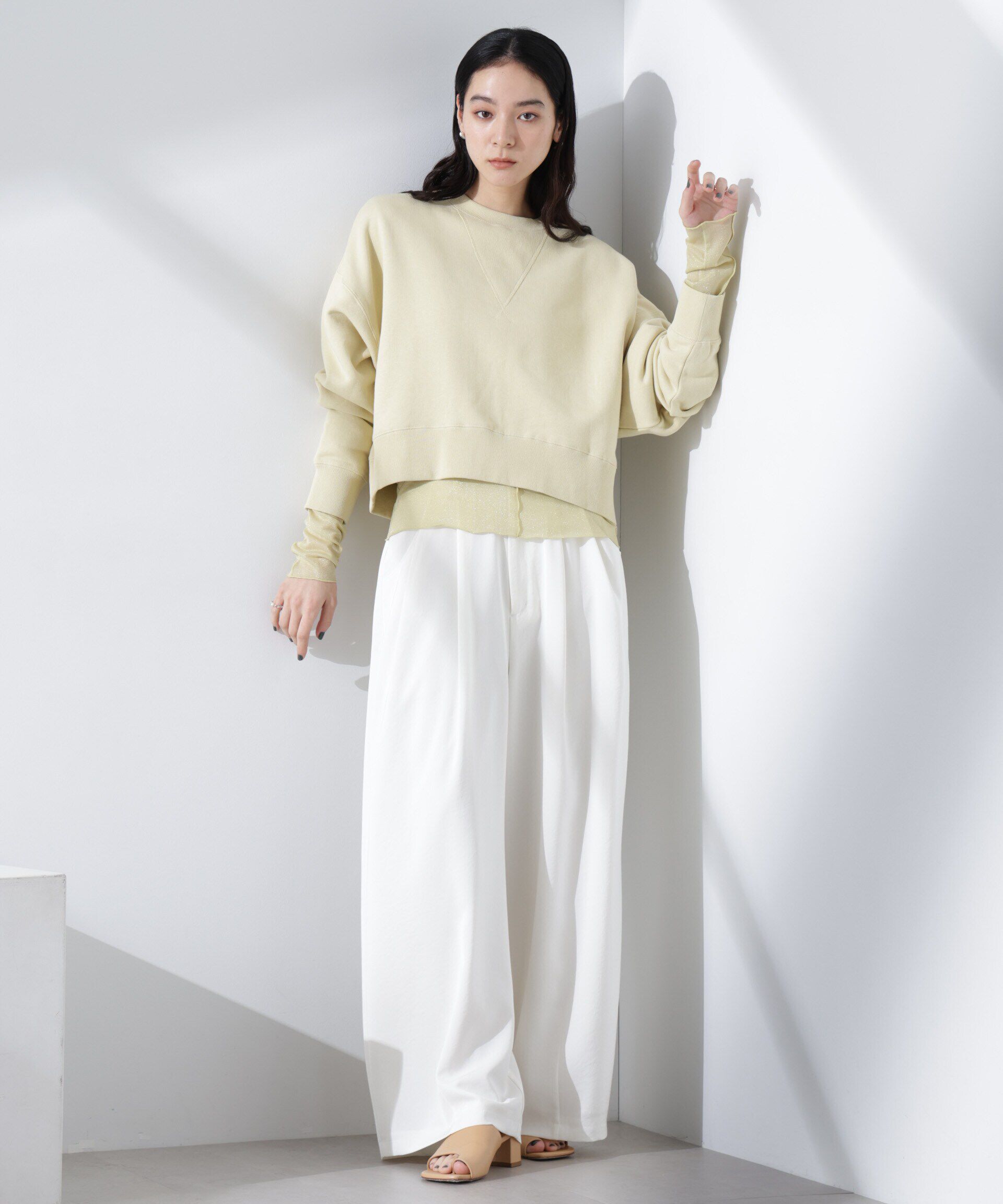 nano･universe「ワイドスリーブスウェットトップス」|Tシャツ・カットソー|