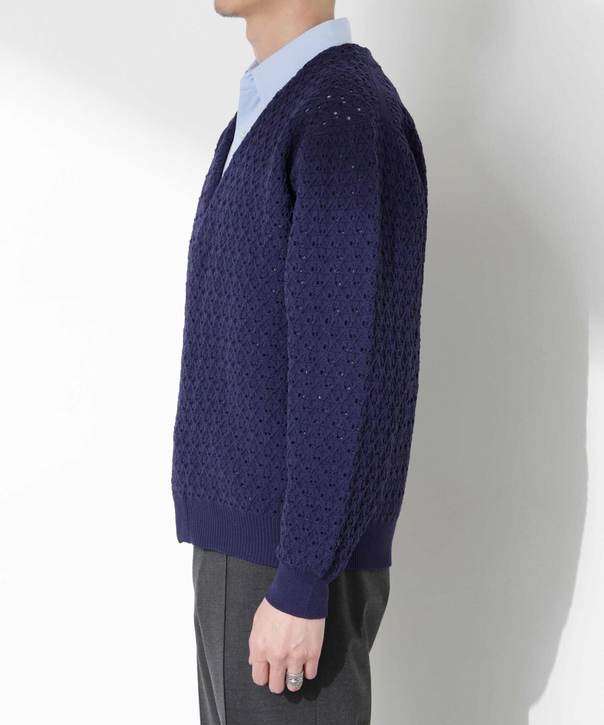 nano･universe「スポンディッシュ フライフロントカーディガン」|ニット・セーター|