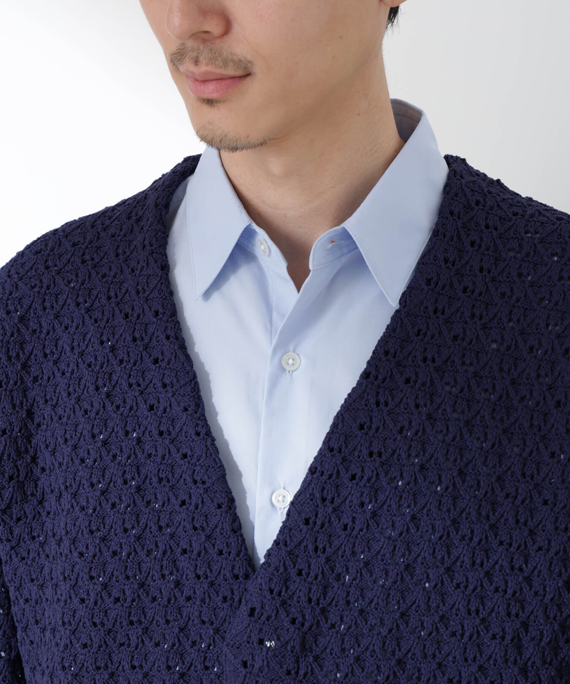 nano･universe「スポンディッシュ フライフロントカーディガン」|ニット・セーター|