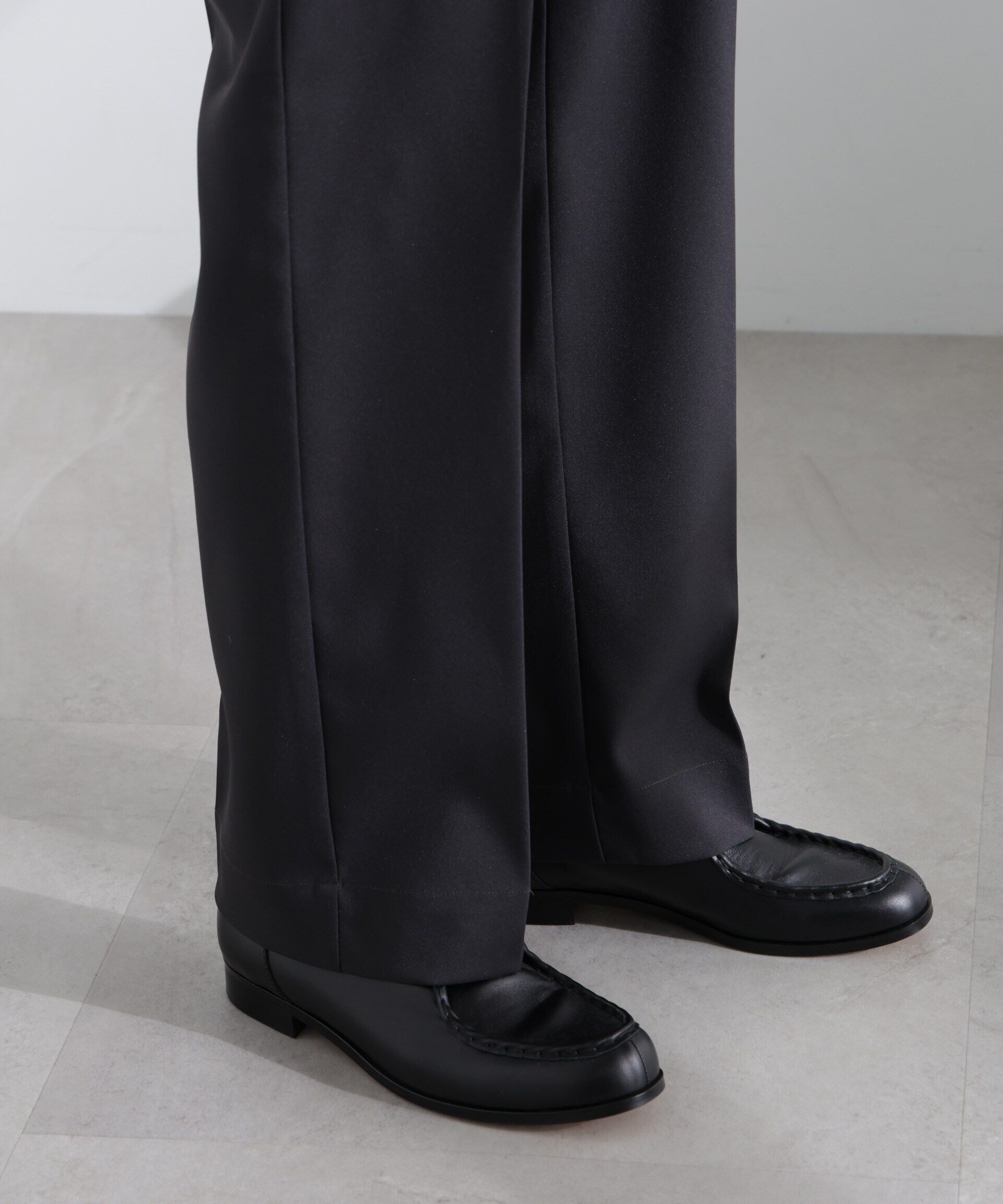 nano･universe「ドレープストレートスラックス（セットアップ可）」|チノ|