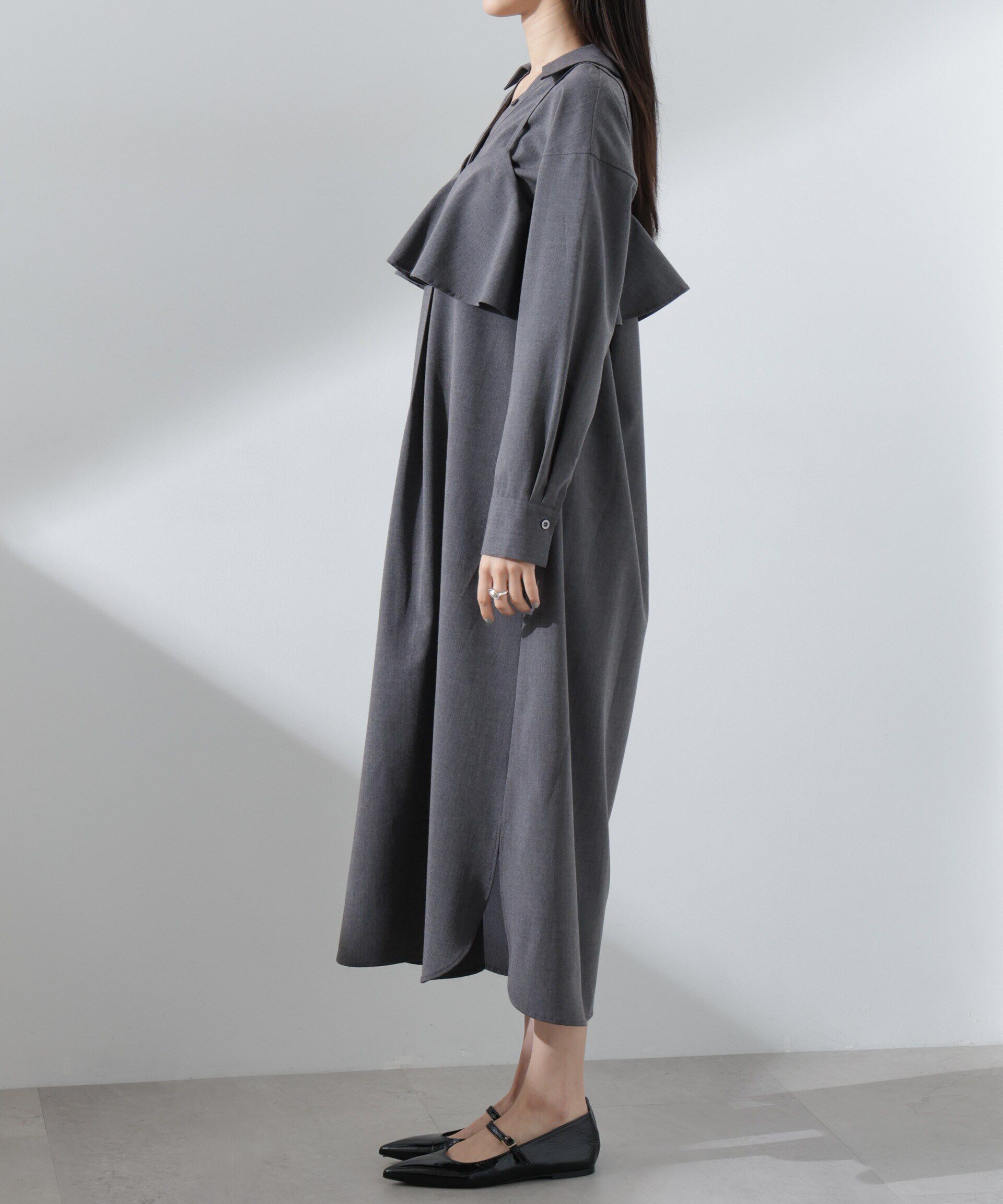 nano･universe「キャミソールビスチェ＋スキッパーワンピースSET」|ワンピース|