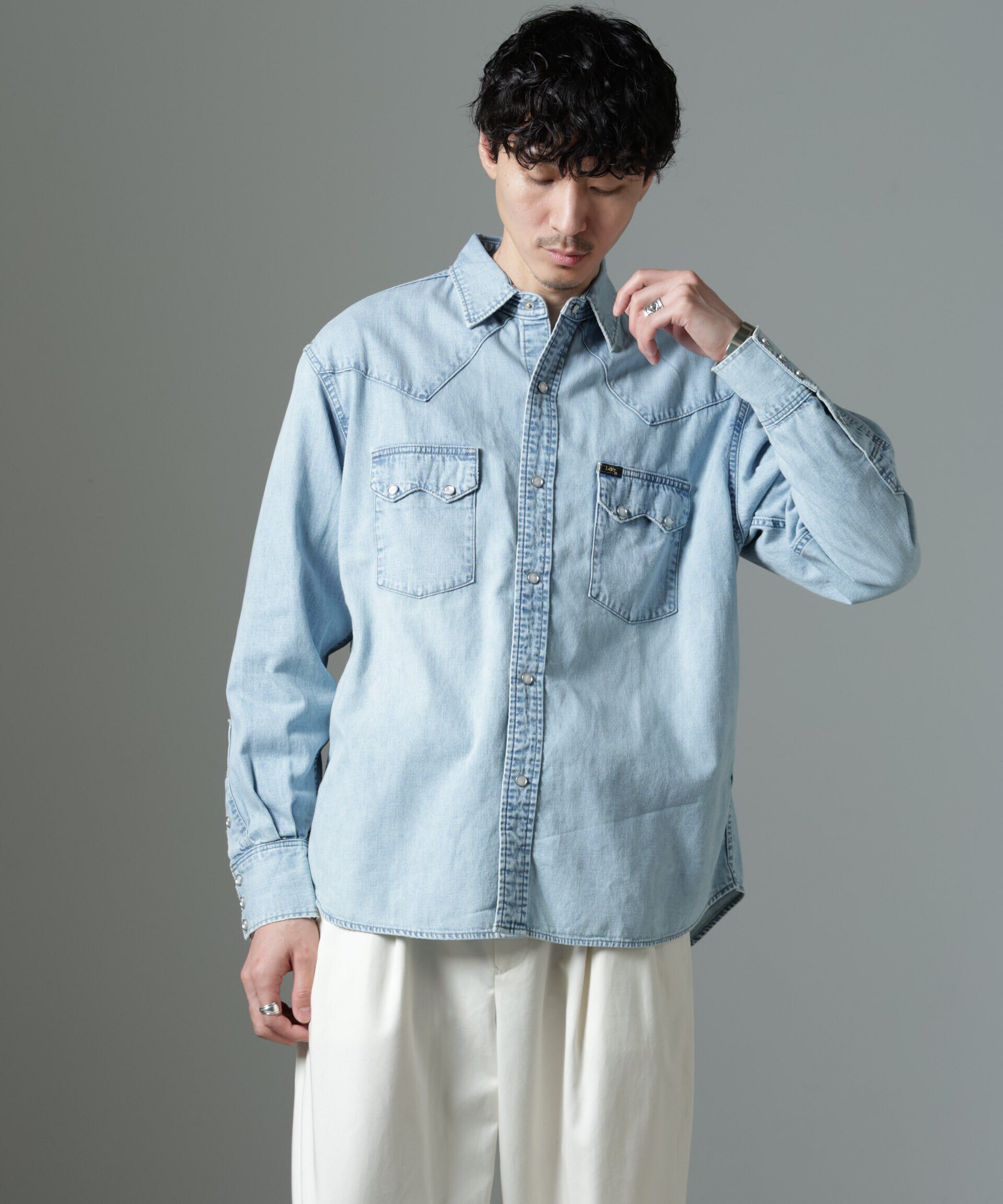 nano･universe「Lee/別注 Lee DENIM WESTERN SHIRT」|シャツ・ブラウス|