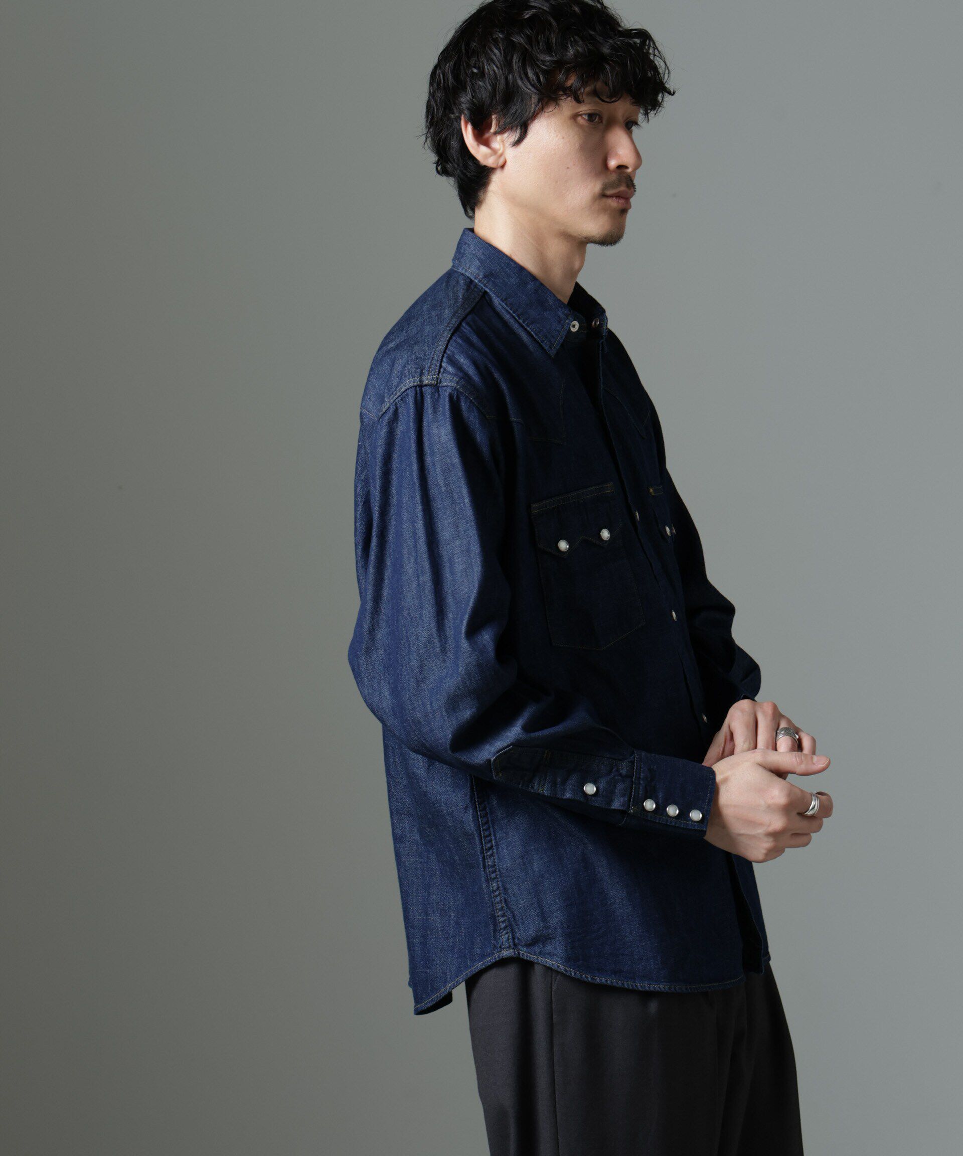 nano･universe「Lee/別注 Lee DENIM WESTERN SHIRT」|シャツ・ブラウス|