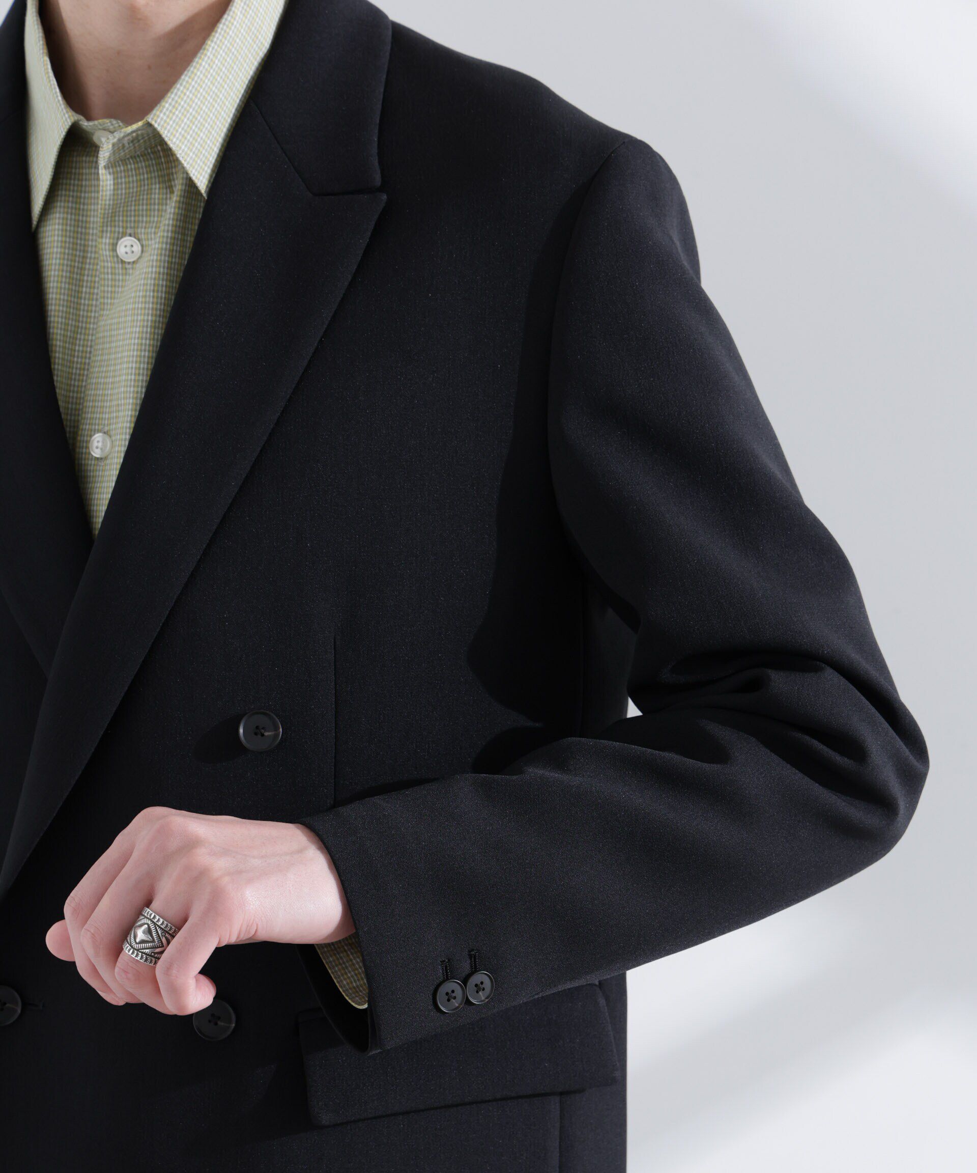 nano･universe「ReflaxR ダブルクロスウェザージャケット（セットアップ可）」|テーラードジャケット|