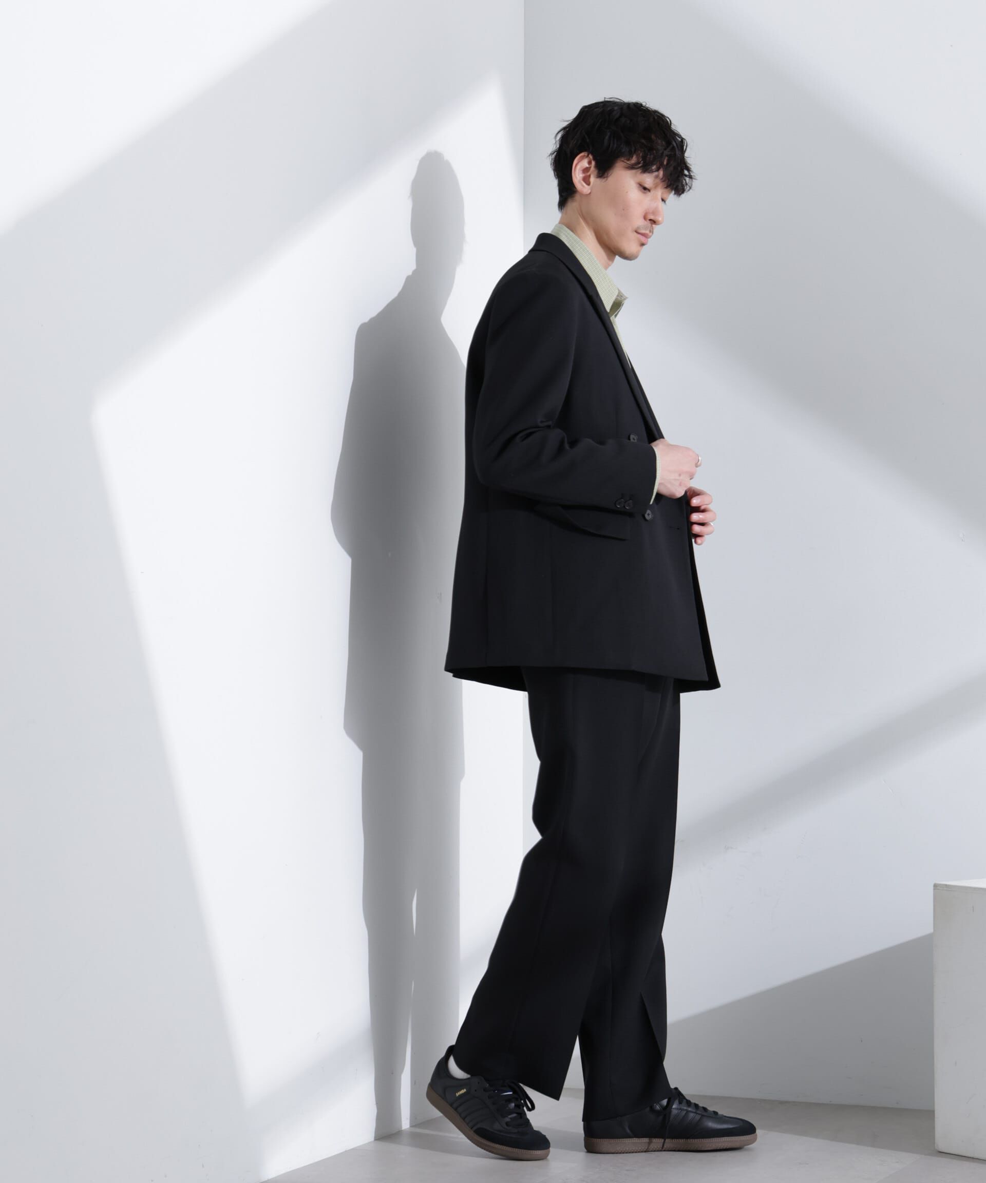 nano･universe「ReflaxR ダブルクロスウェザージャケット（セットアップ可）」|テーラードジャケット|