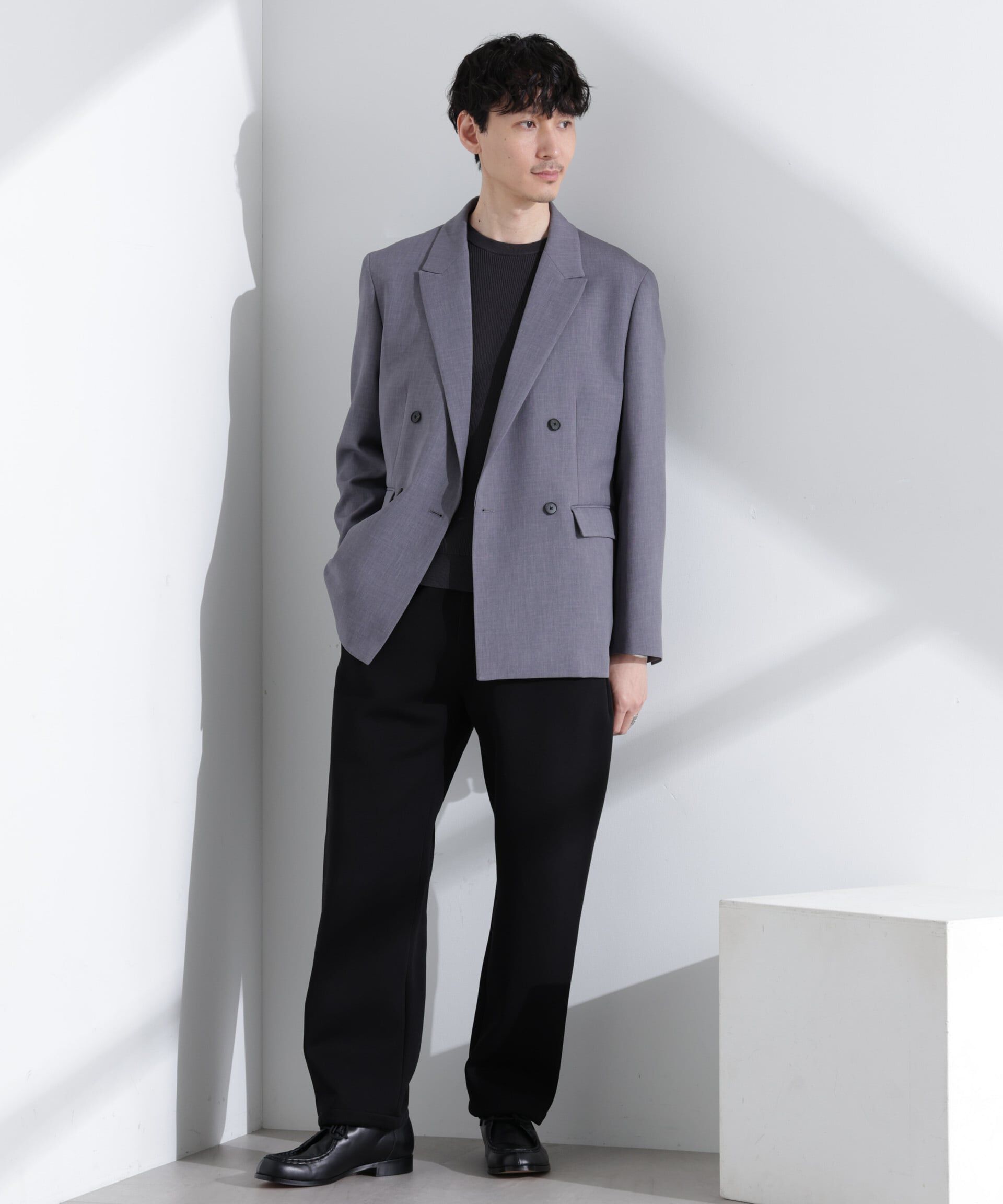 nano･universe「ReflaxR ダブルクロスウェザージャケット（セットアップ可）」|テーラードジャケット|