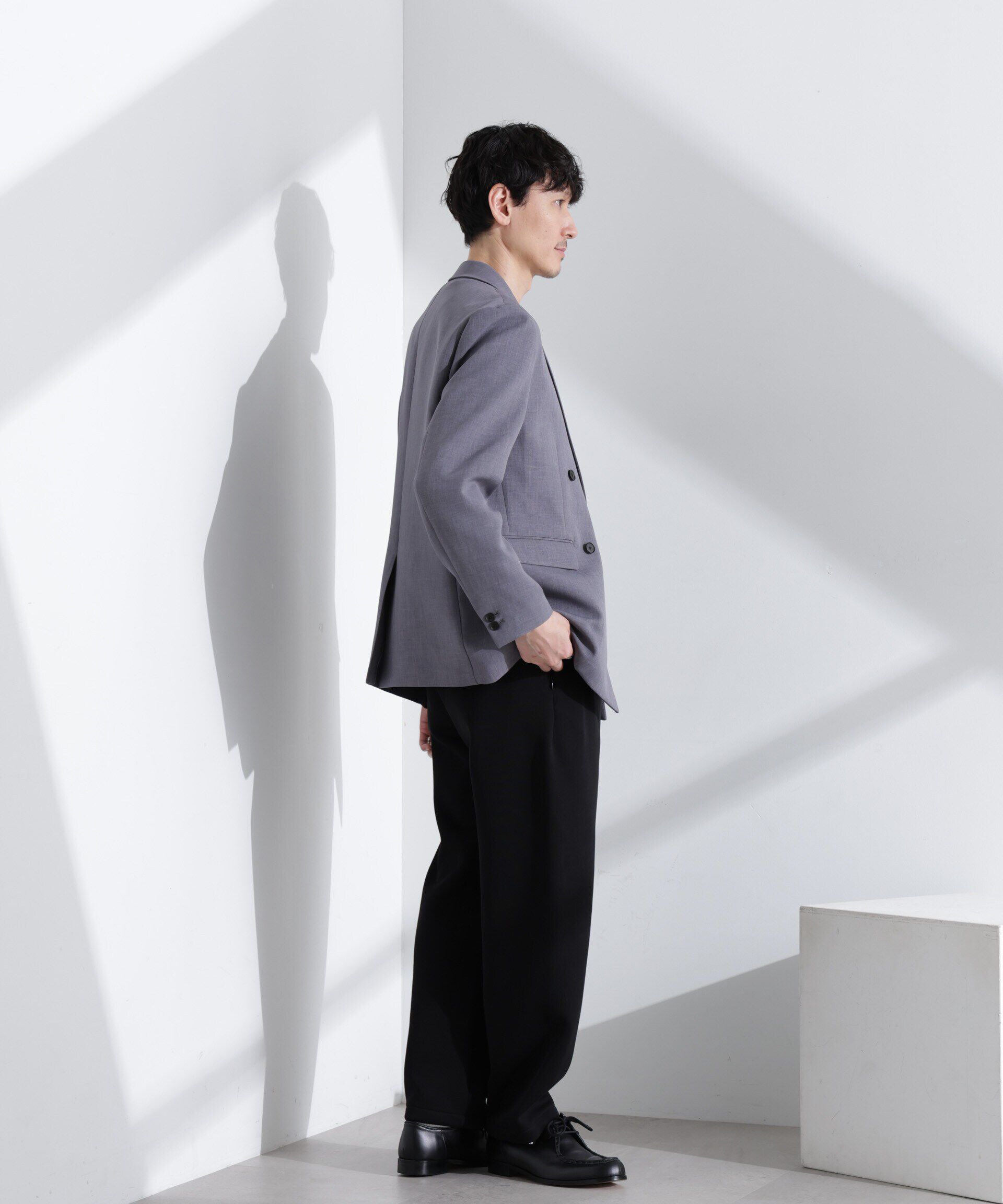 nano･universe「ReflaxR ダブルクロスウェザージャケット（セットアップ可）」|テーラードジャケット|