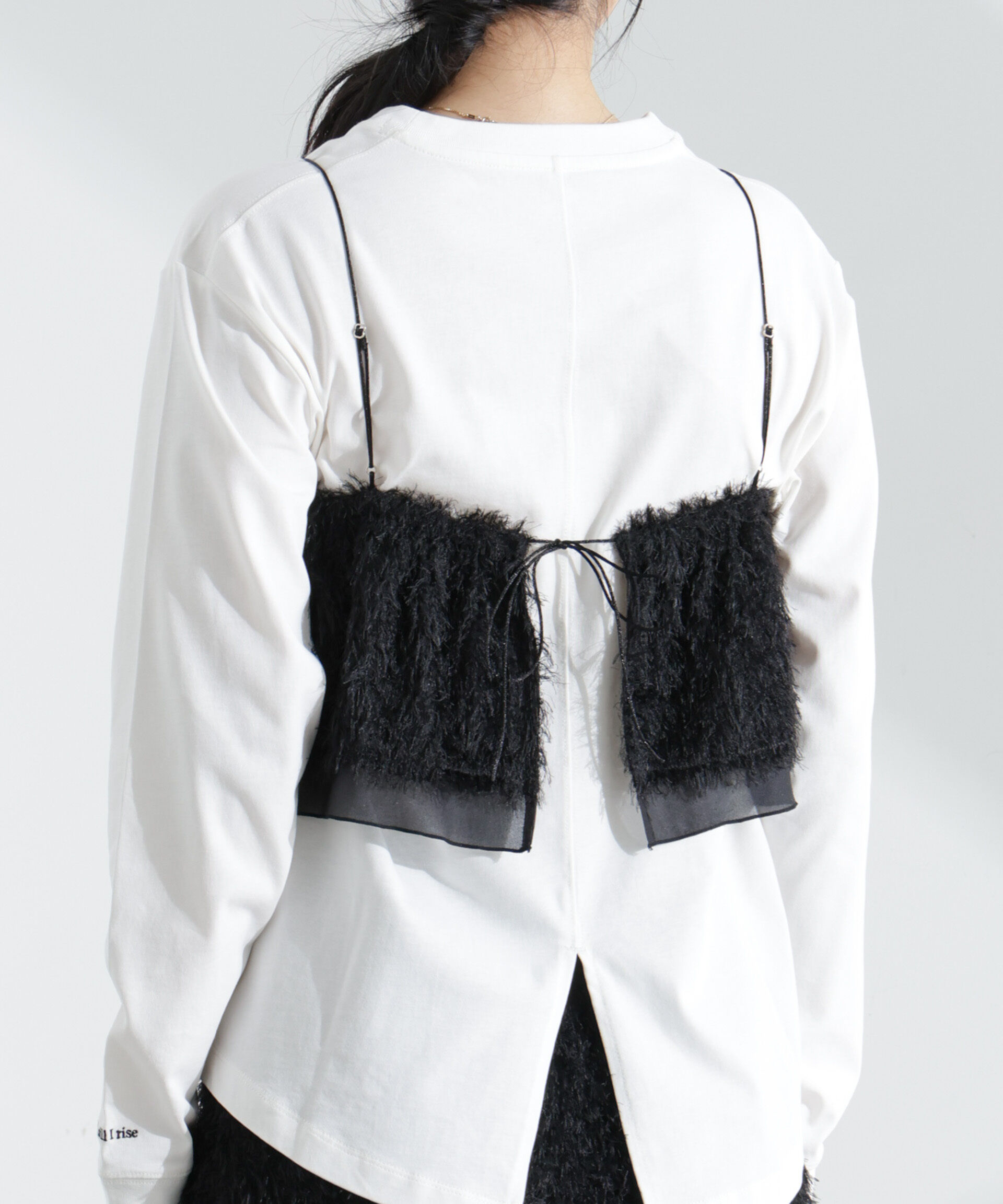 nano･universe「チュールフリンジキャミソールビスチェ(セットアップ可)」|シャツ・ブラウス|