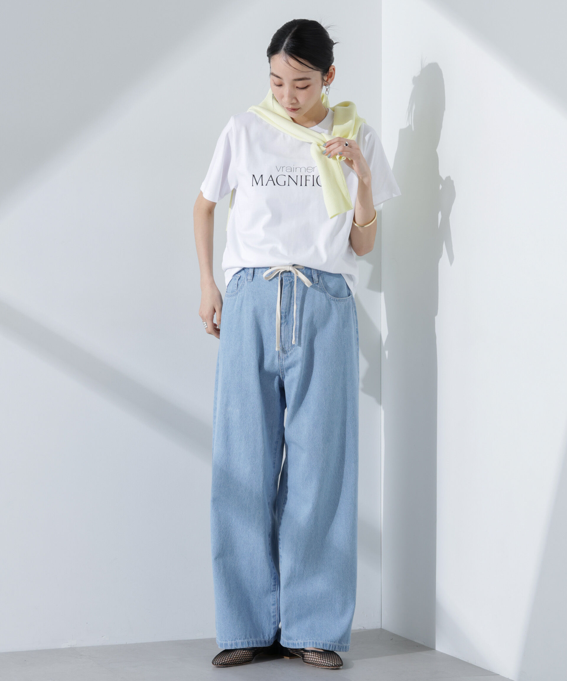 nano･universe「ロゴプリントTシャツ」|Tシャツ・カットソー|