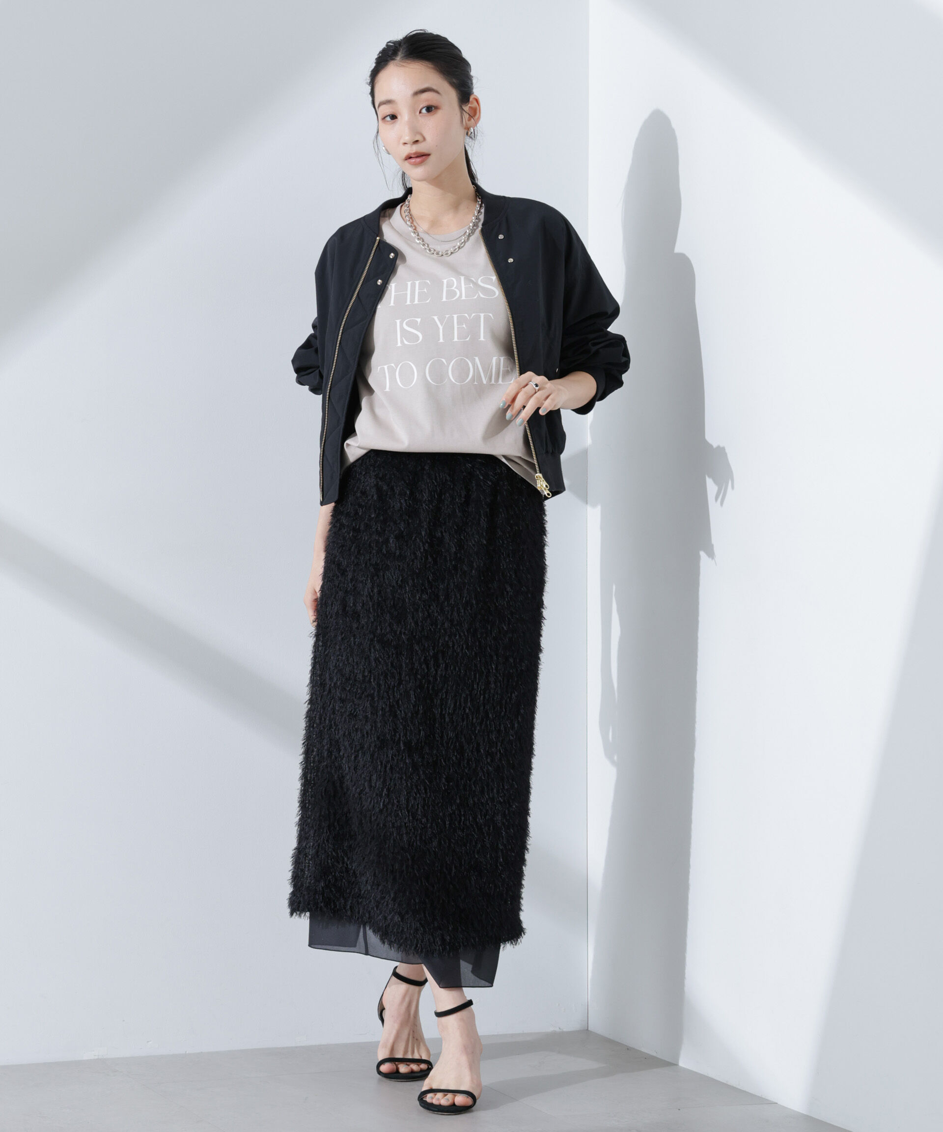 nano･universe「ロゴプリントTシャツ」|Tシャツ・カットソー|