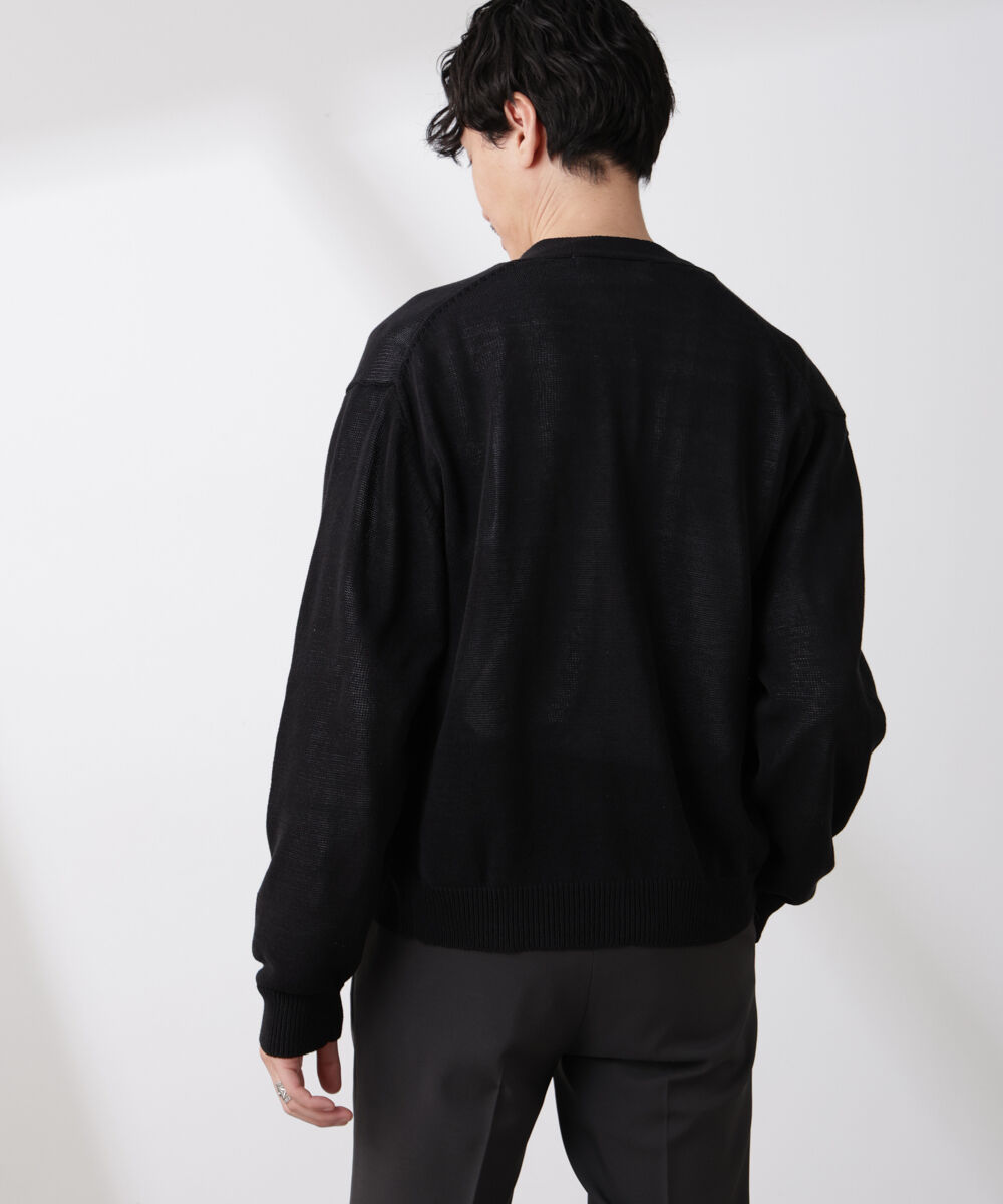 nano･universe「シアーニットカーディガン」|ニット・セーター|