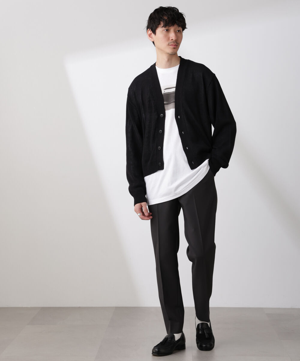 nano･universe「シアーニットカーディガン」|ニット・セーター|