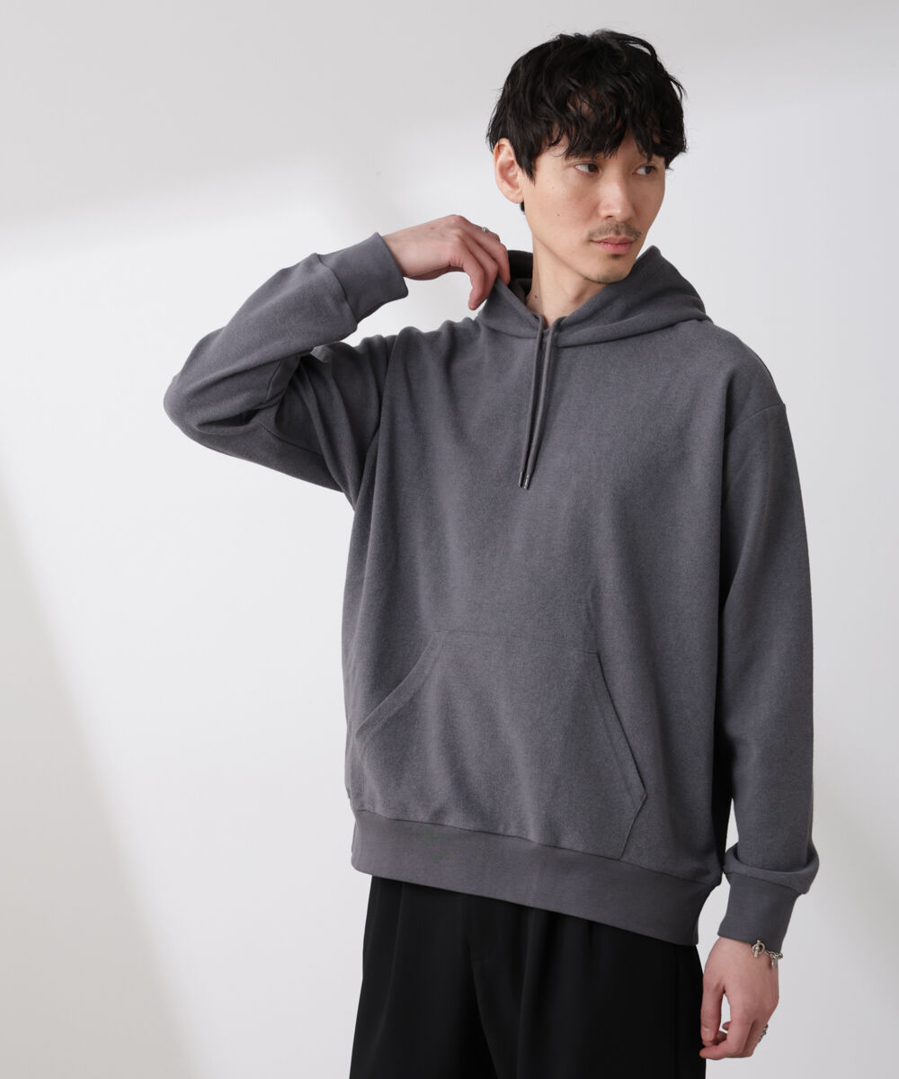 nano･universe「ブークレダンボールプルオーバーパーカー」|Tシャツ・カットソー|グレー