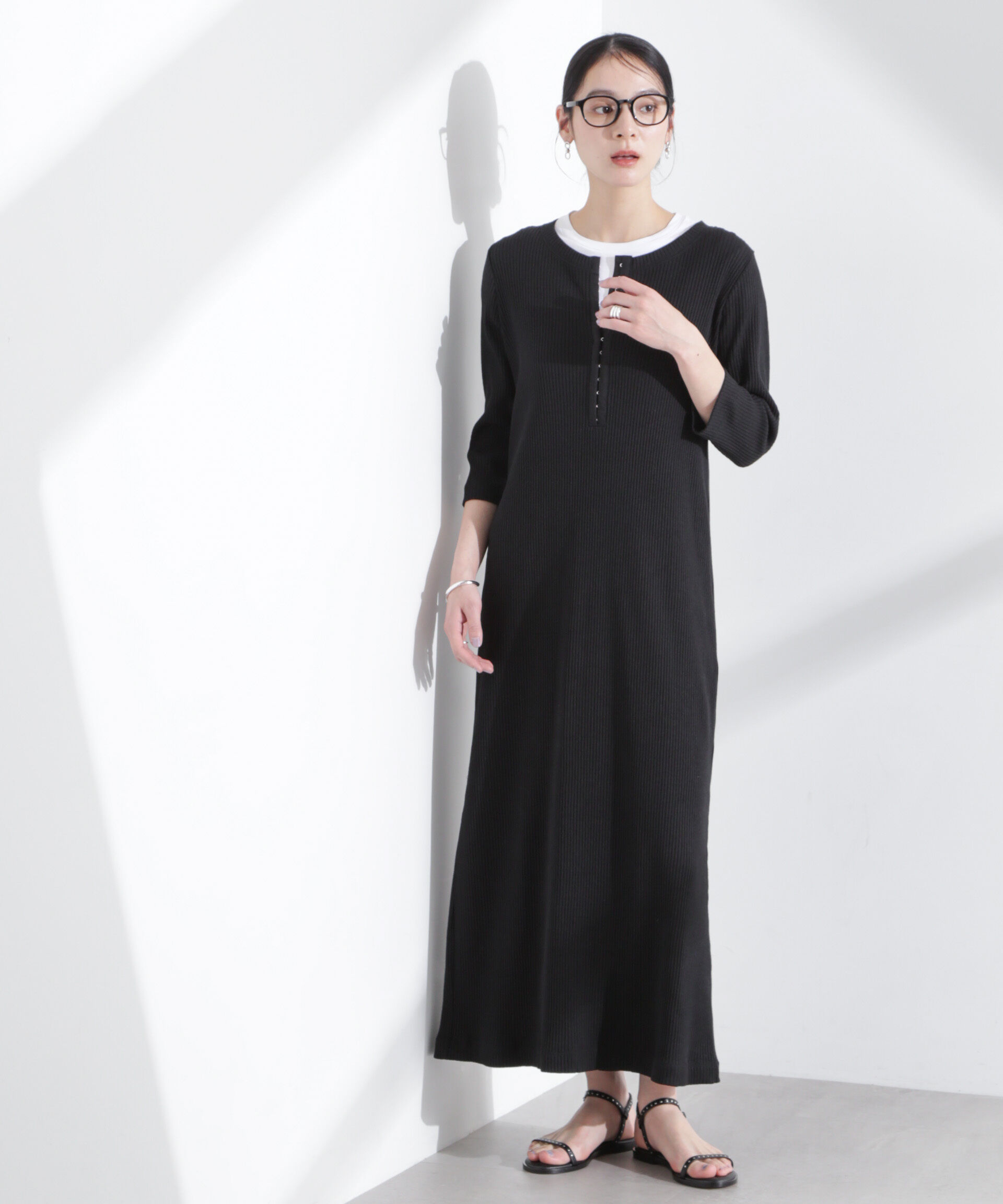 nano･universe「メニーホックカットリブワンピース」|ワンピース|