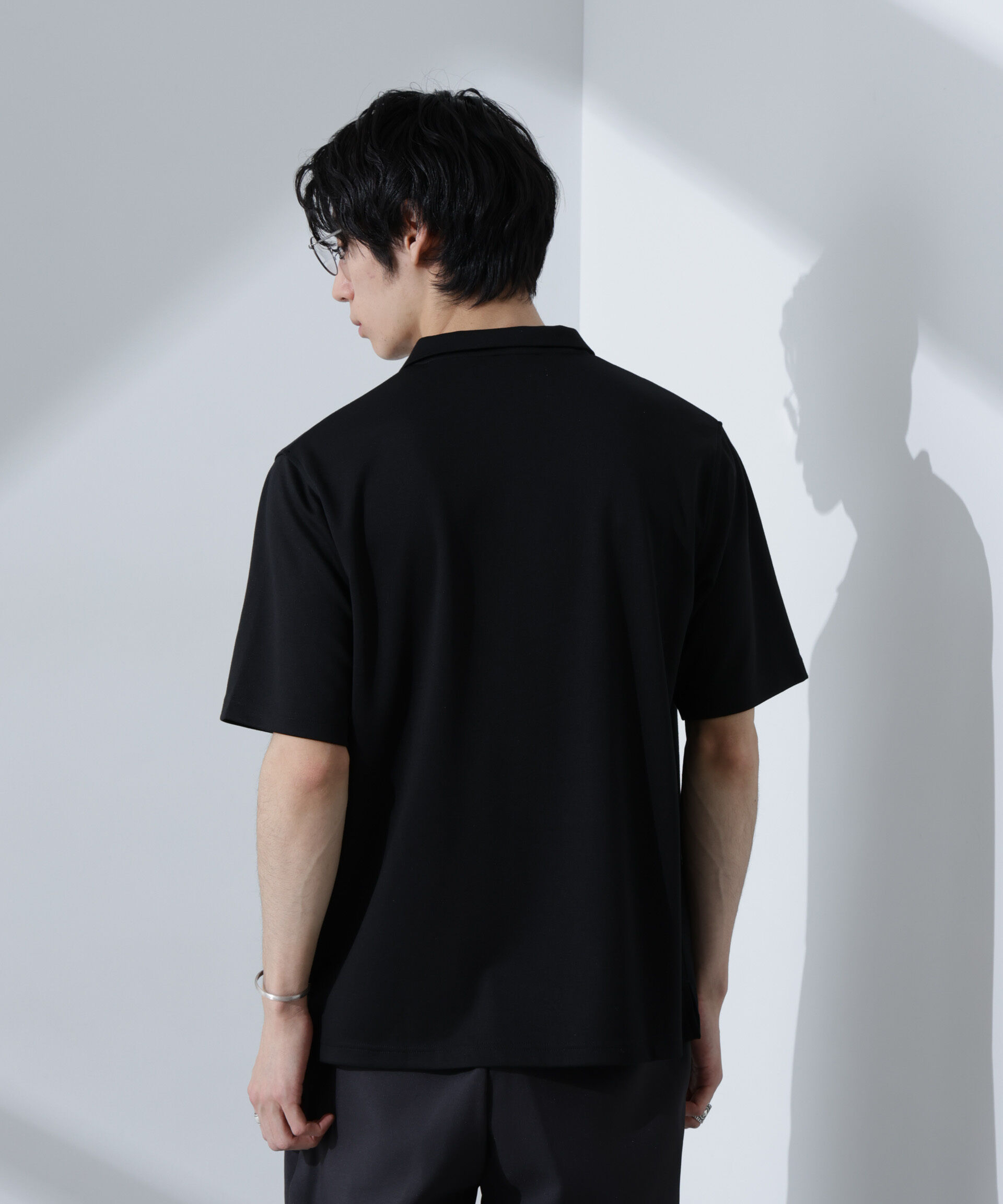 nano･universe「Pe/Ry鹿の子ポロシャツ 半袖」|Tシャツ・カットソー|