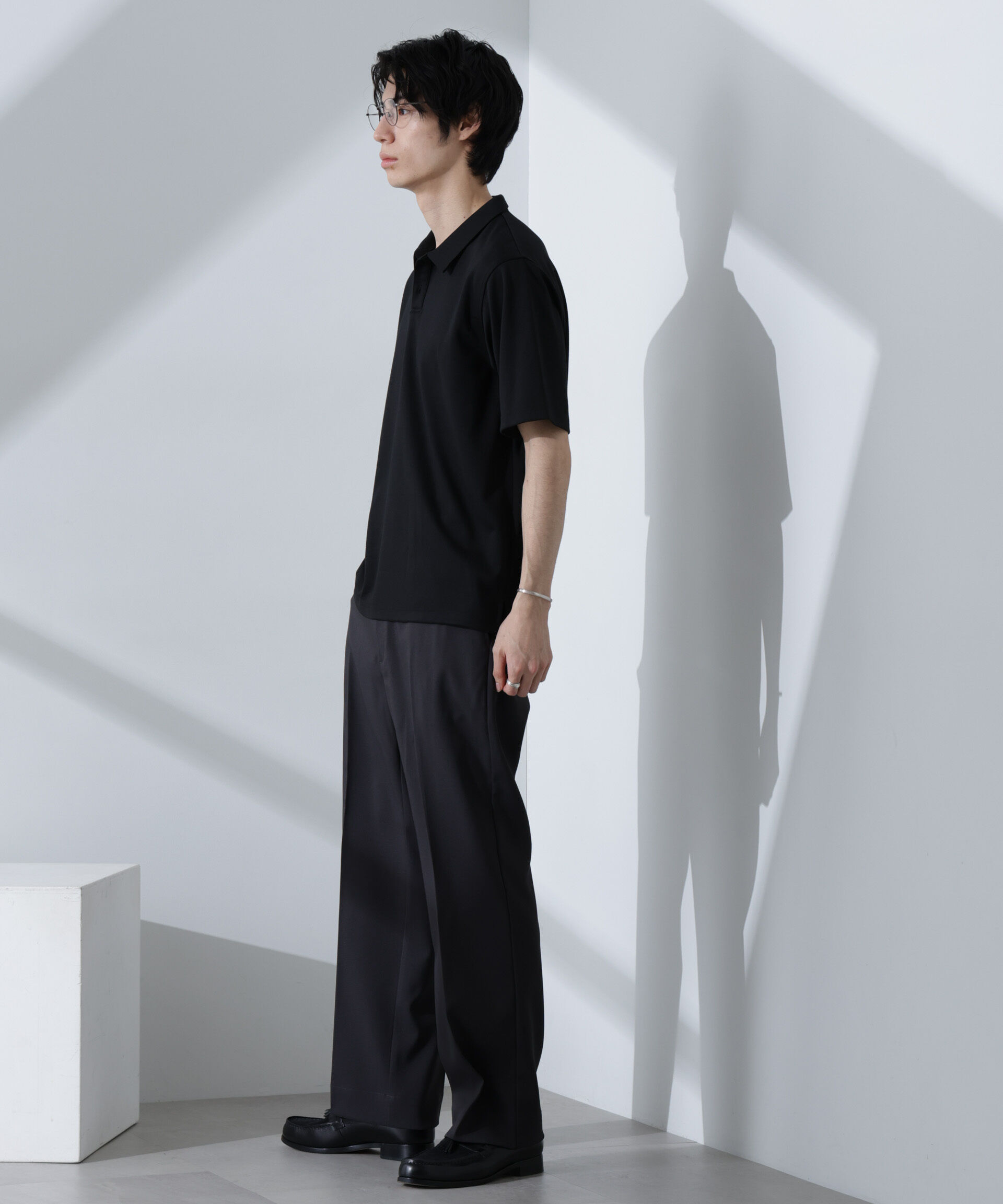 nano･universe「Pe/Ry鹿の子ポロシャツ 半袖」|Tシャツ・カットソー|