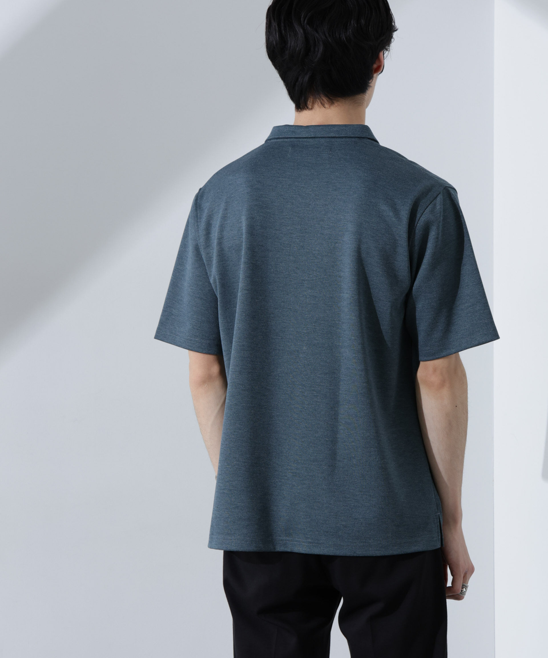 nano･universe「Pe/Ry鹿の子ポロシャツ 半袖」|Tシャツ・カットソー|