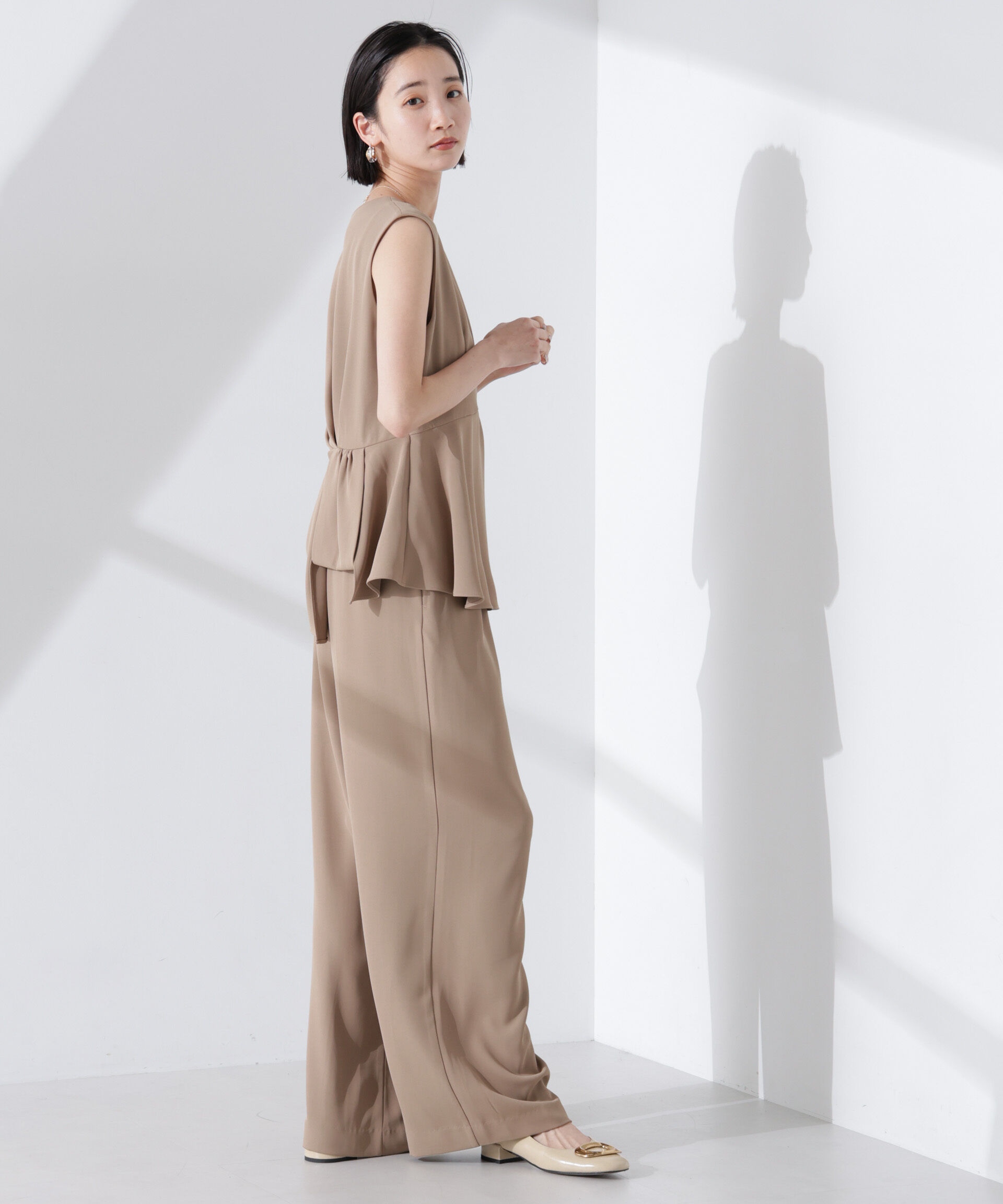 nano･universe「troisieme chaco/ダブルクロス 2WAYセットアップパンツ」|スーツ|