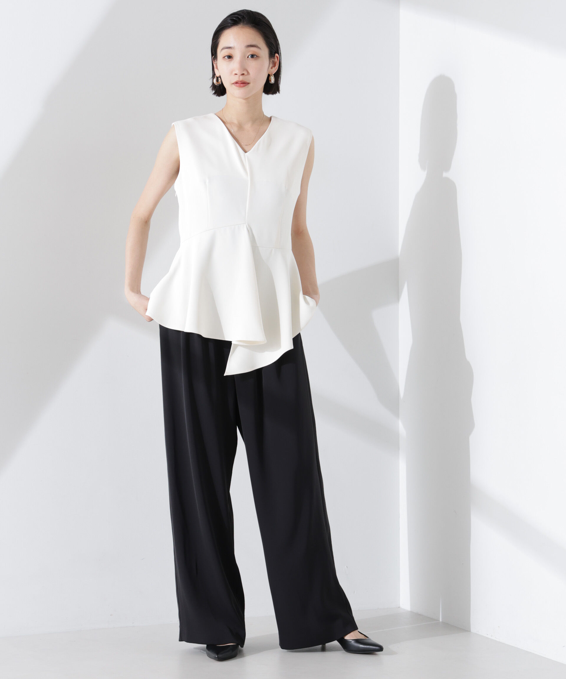 nano･universe「troisieme chaco/ダブルクロス 2WAYセットアップパンツ」|スーツ|