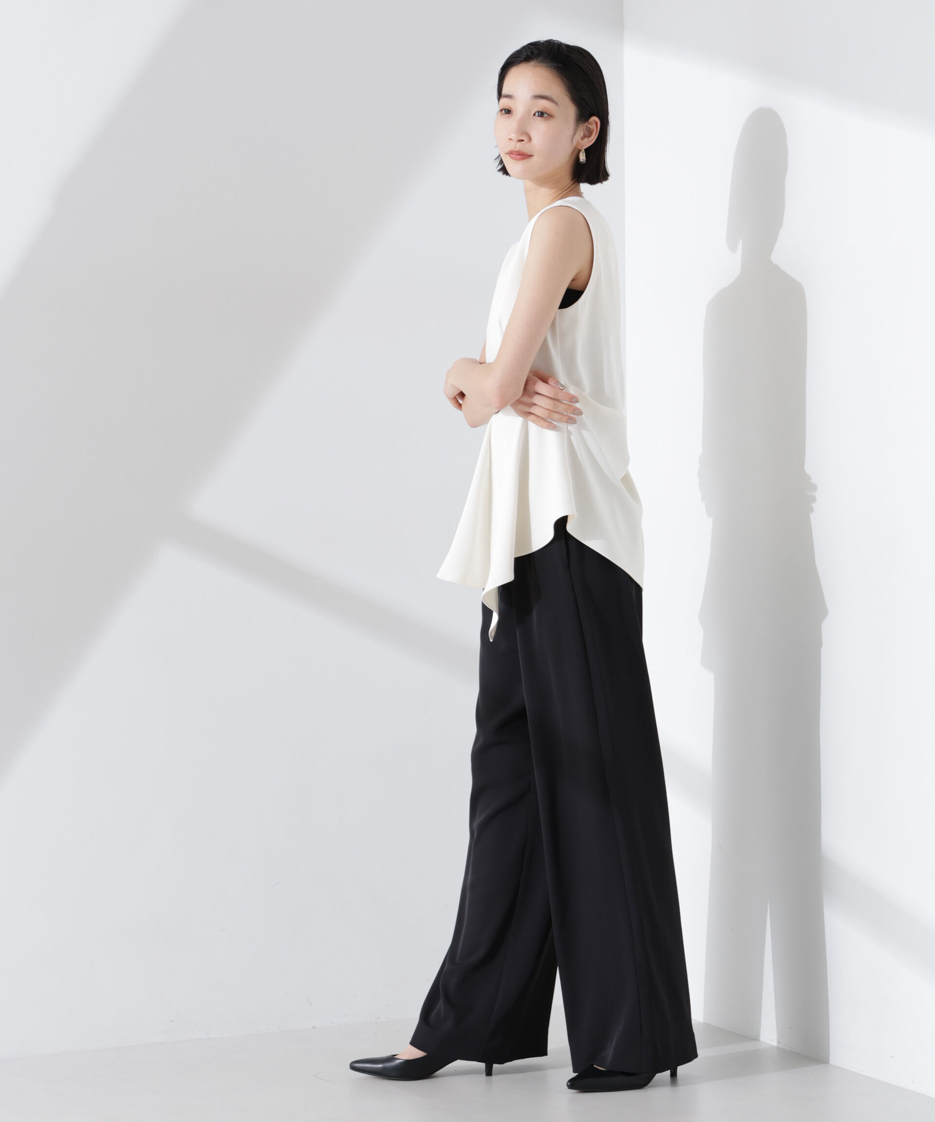 nano･universe「troisieme chaco/ダブルクロス 2WAYセットアップパンツ」|スーツ|